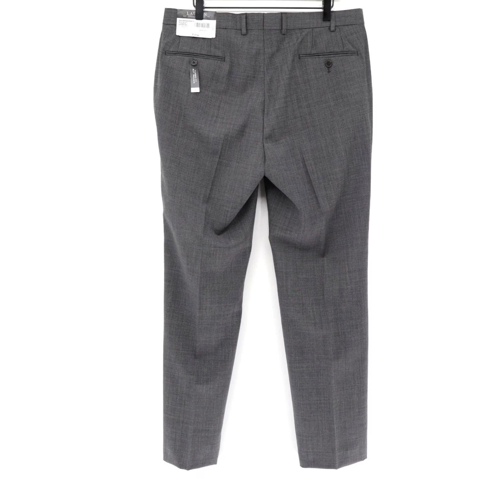 Ralph Lauren Lauren Ralph Lauren Ultra Flex Grey Wool Pant 36X32 NEW Men Trousers Pants Wool Gray Solid 36 32 Inseam 32” Inseam Size US 36 / EU 52 - 2 Thumbnail