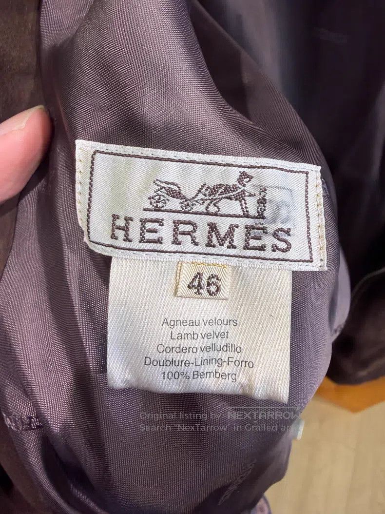 Hermes Hermes Maillard brown suede hooded zip-up jacket Size US S / EU 44-46 / 1 - 3 Thumbnail