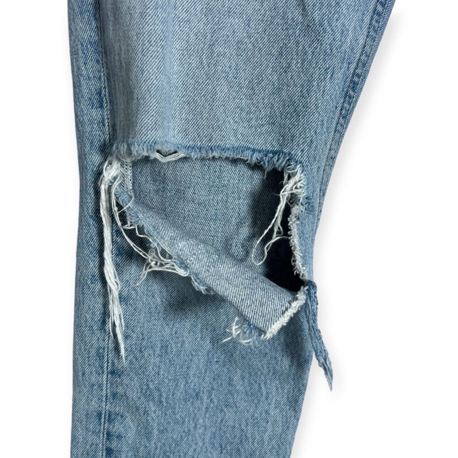 Agolde AGOLDE Riley High Rise Straight Crop Jeans WOMENS 25 USA Size 25" / US 0 / IT 36 - 4 Thumbnail