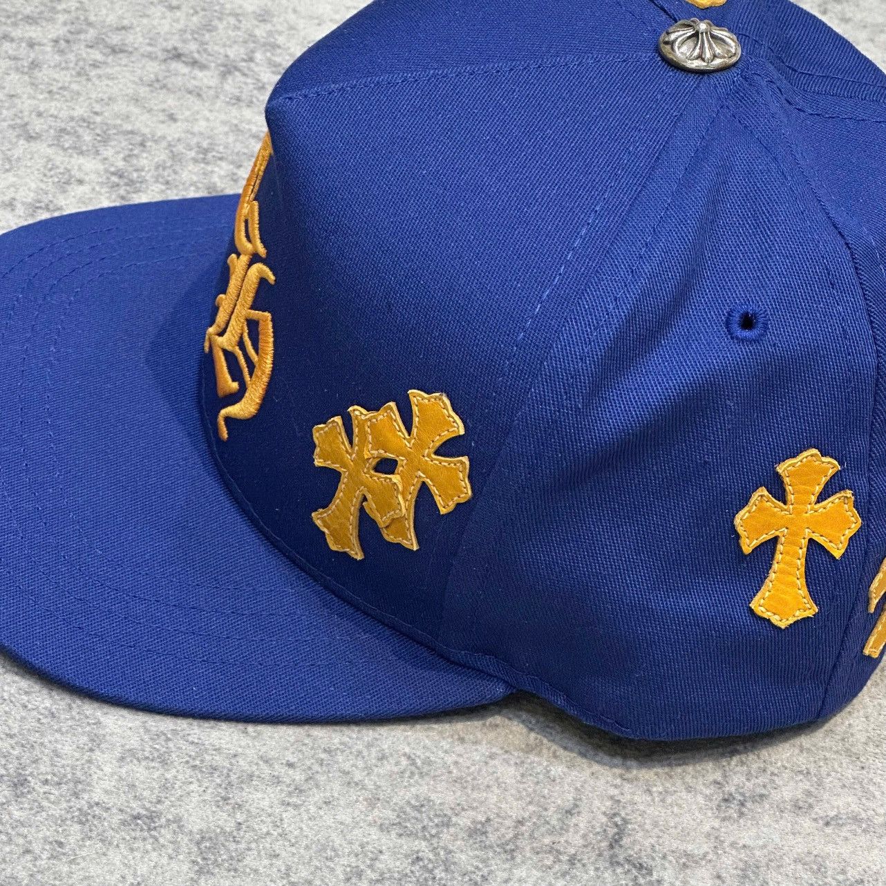 Chrome Hearts Chrome Hearts Baseball Cap Cotton x Polyester Blue/orange Size ONE SIZE - 4 Thumbnail