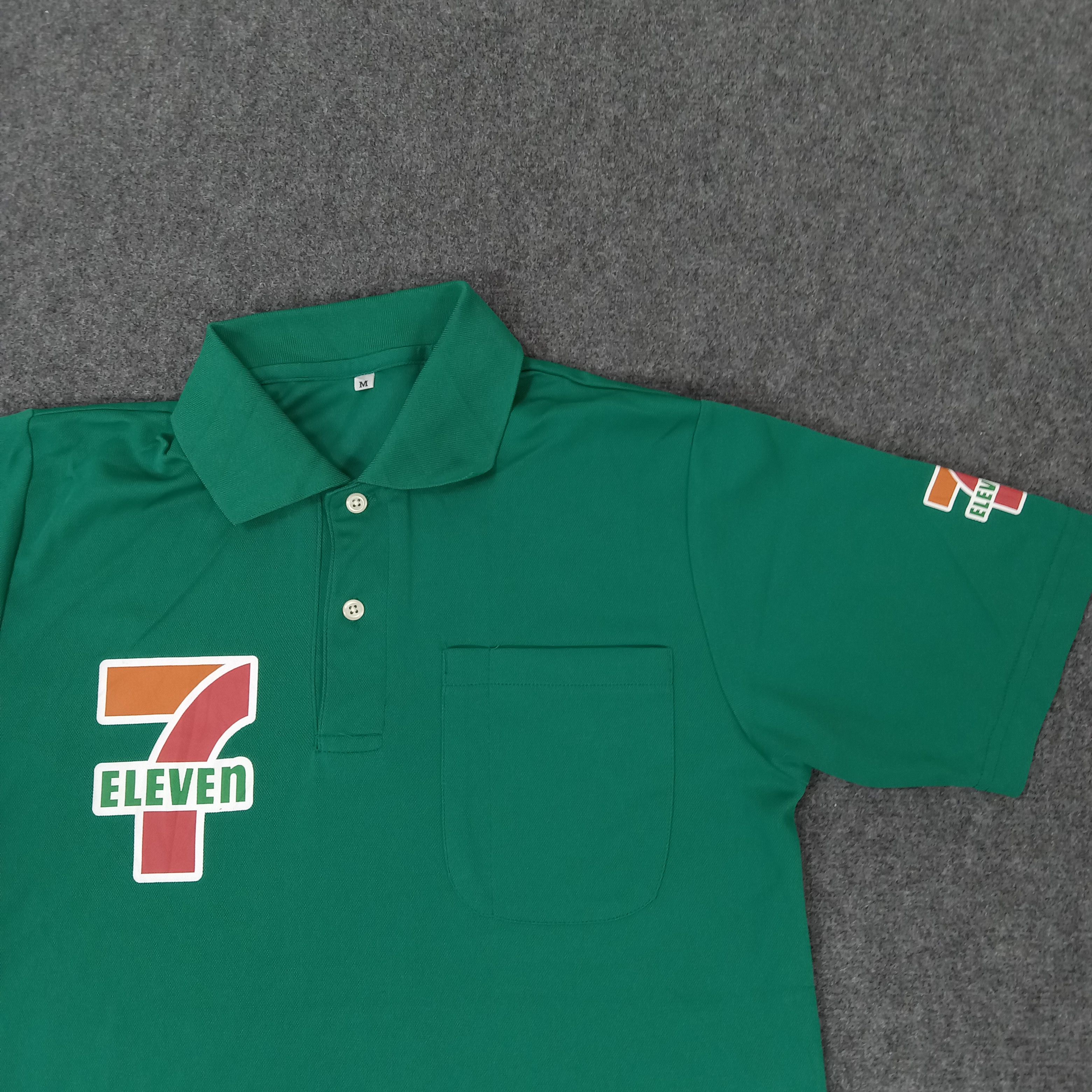 Japanese Brand × Vintage 7 Eleven Japanese Brand Staff Polo Shirt Size US M / EU 48-50 / 2 - 2 Thumbnail