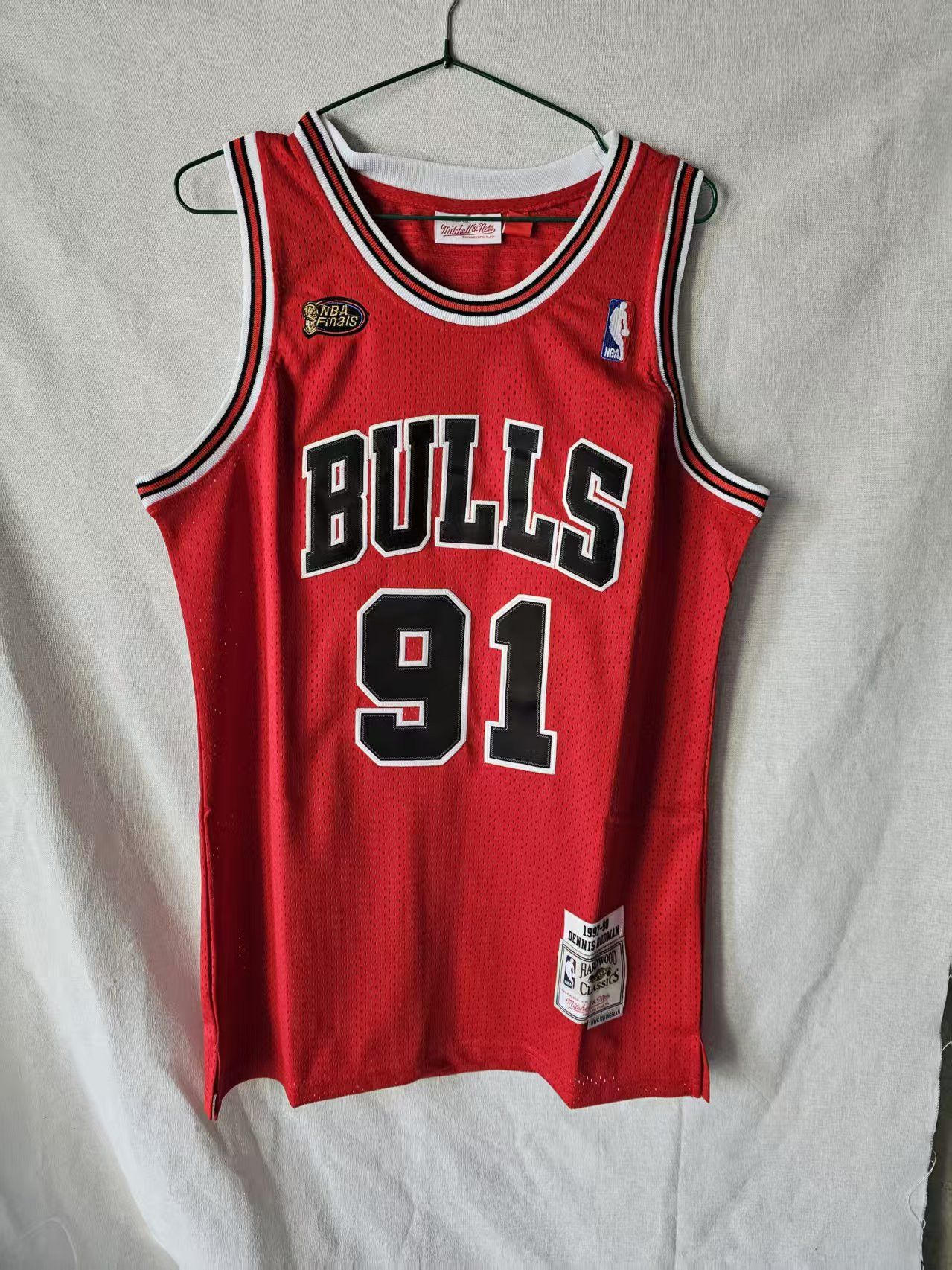 NBA Bulls #91 Dennis Rodman Jersey Home Size US M / EU 48-50 / 2 - 1 Thumbnail
