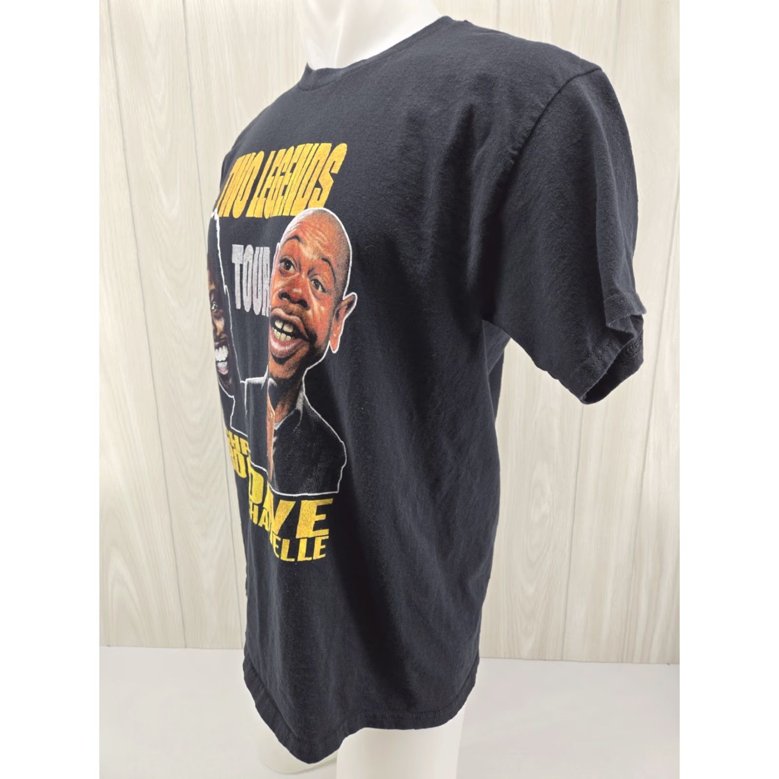 Gildan Dave Chappelle T Shirt Men’s Large Black Chris Rock Tour Graphic Short Sleeve Spring Summer Fall Winter 2020s Gildan Crew Neck Graphic Print Size US L / EU 52-54 / 3 - 4 Thumbnail