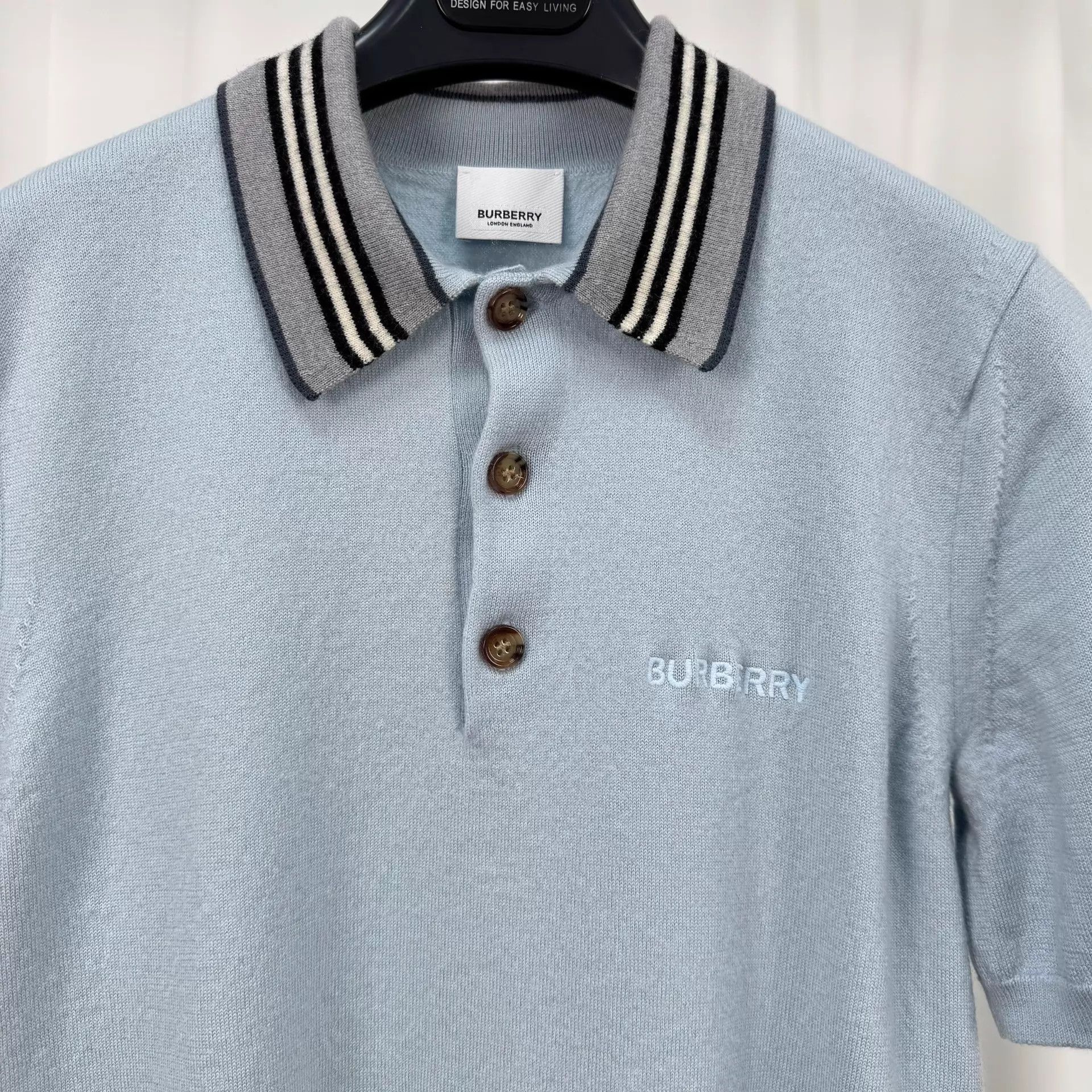 Burberry Burberry Embroidered Polo Wool Knit SS M 95 New Size US M / EU 48-50 / 2 - 3 Thumbnail