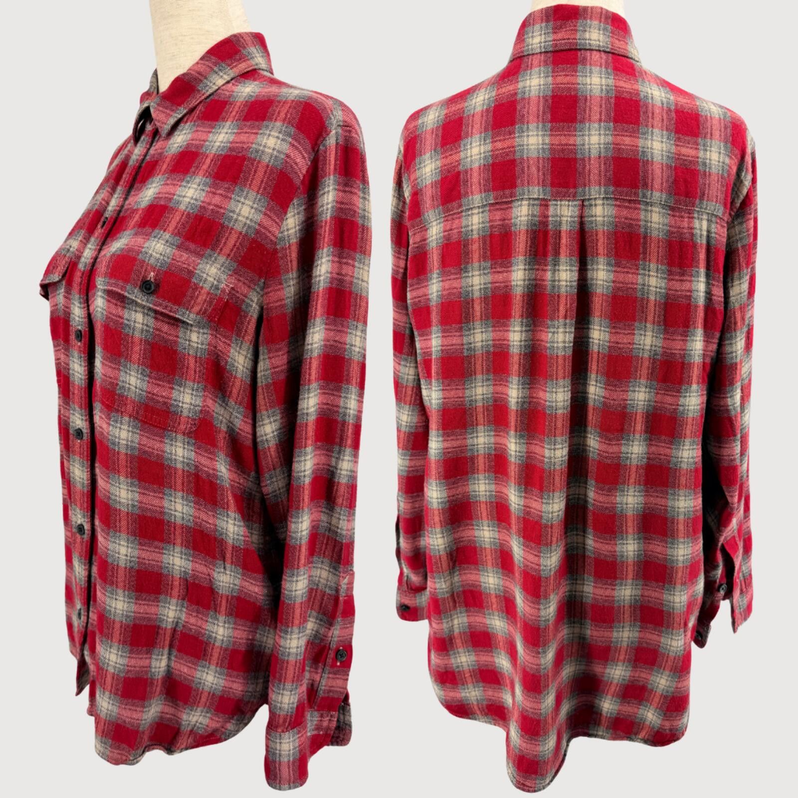 Madewell Madewell Exboyfriend Fairfax Plaid Flannel Shirt S Size S / US 4 / IT 40 - 3 Thumbnail