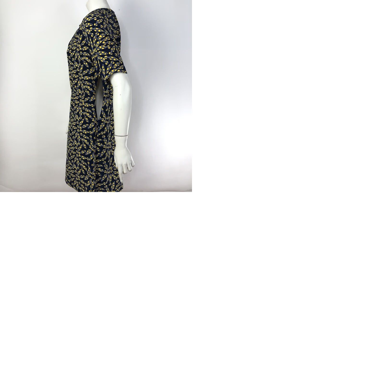 Vintage Tucker Tunic Blouse Medium 100% Silk Pullover Top Shirt Dress Blouse Blue Size M / US 6-8 / IT 42-44 - 12 Thumbnail