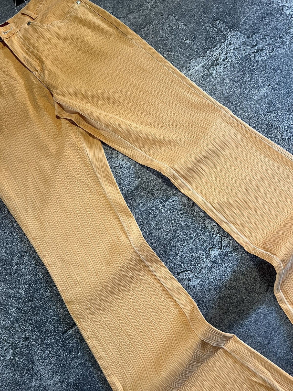 Japanese Brand CRAZY Vintage Number Nine Style Orange Archive Drip Jean 90s Size US 30 / EU 46 - 4 Thumbnail