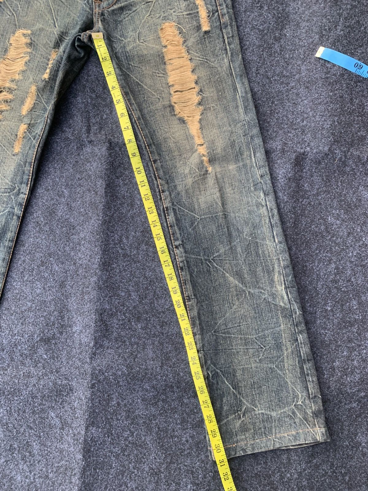 Vintage Distressed K.U.I Rusty jeans. Size US 31 - 4 Thumbnail