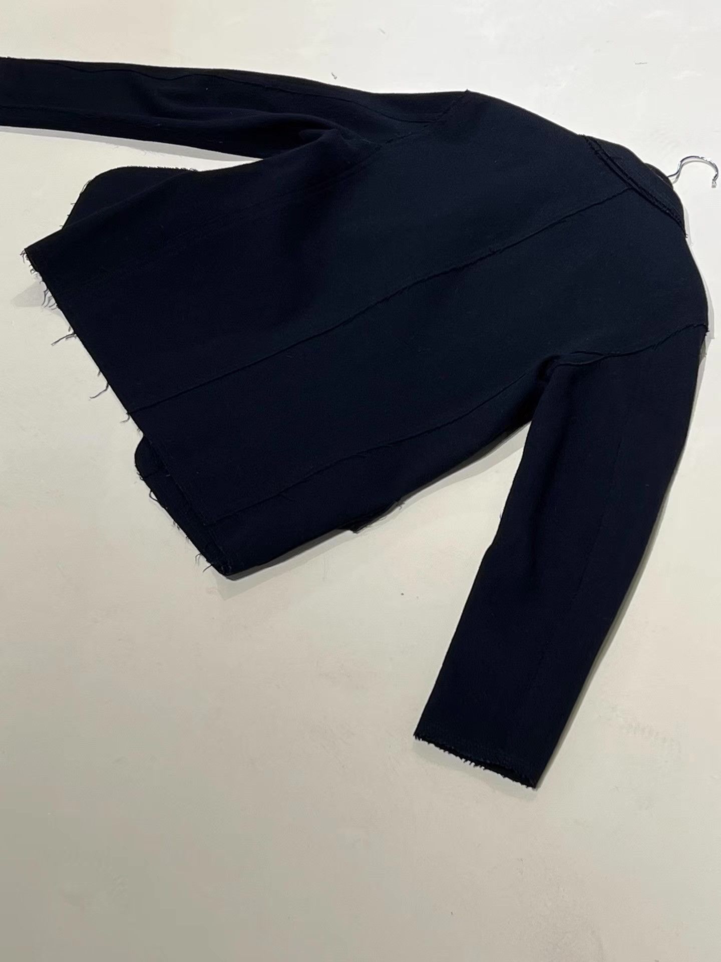 Yohji Yamamoto 00s TOVA Wool Fringe Blazer Jacket Yohji Q13 Size 50R - 5 Thumbnail