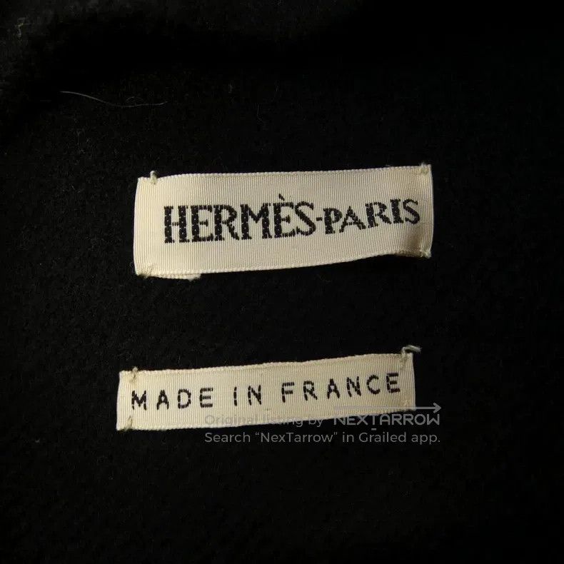 Hermes Hermes Wool and cashmere leather-buttoned coat Size XS / US 0-2 / IT 36-38 - 4 Thumbnail