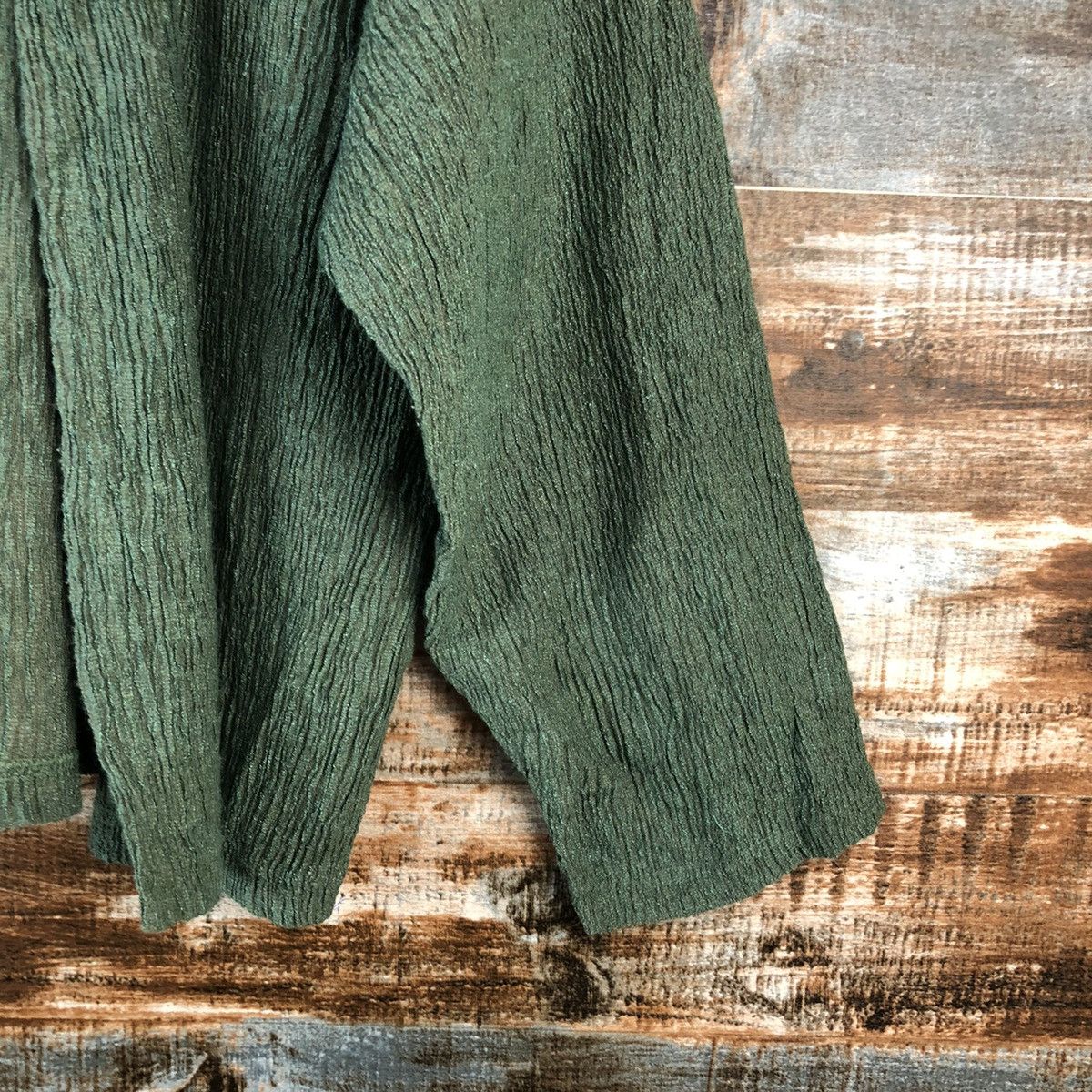 Japanese Brand Keiko Kishi by Nosh Green Cardigan Knitwear #A2473 Size US L / EU 52-54 / 3 - 8 Thumbnail