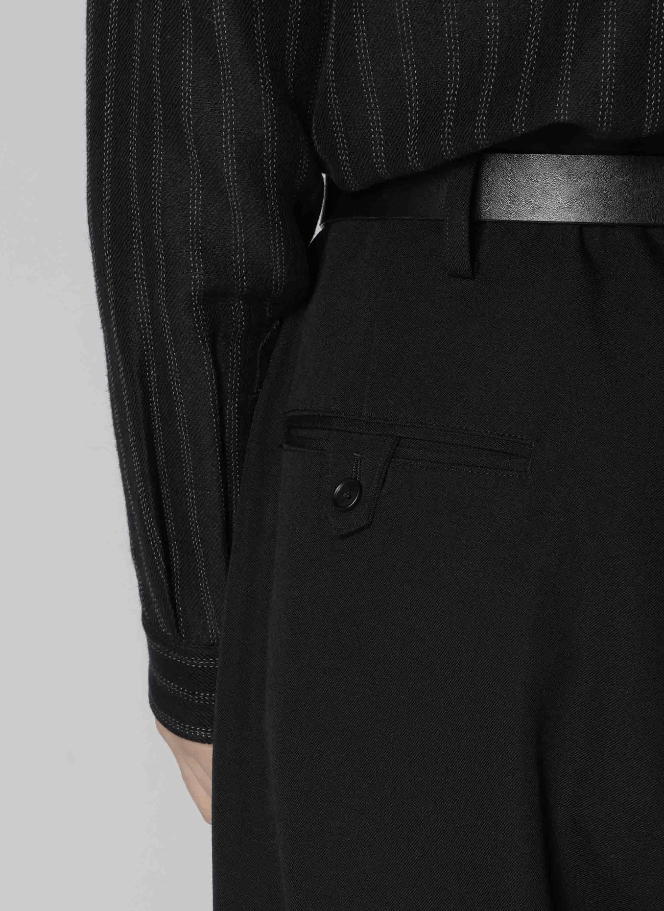 Yohji Yamamoto Yohji Yamamoto Pour Homme - Wool Gabardine 2TUCKS TAB PANTS Size US 32 / EU 48 - 17 Thumbnail