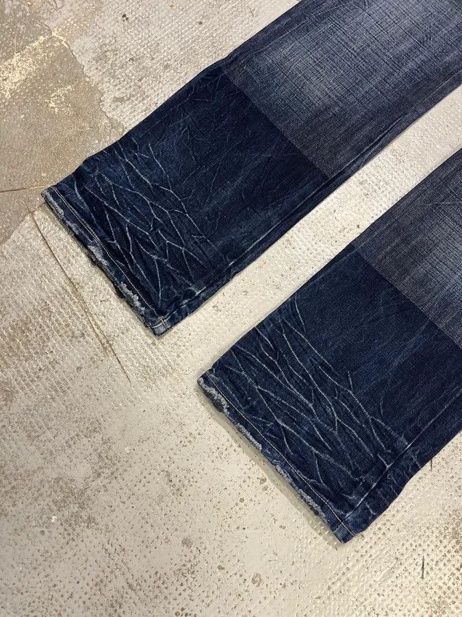 Marithe + Francois Girbaud AW2005 Marithé + François Gurbaud Blue Distressed Washed Denim Jeans Size US 34 / EU 50 - 5 Thumbnail