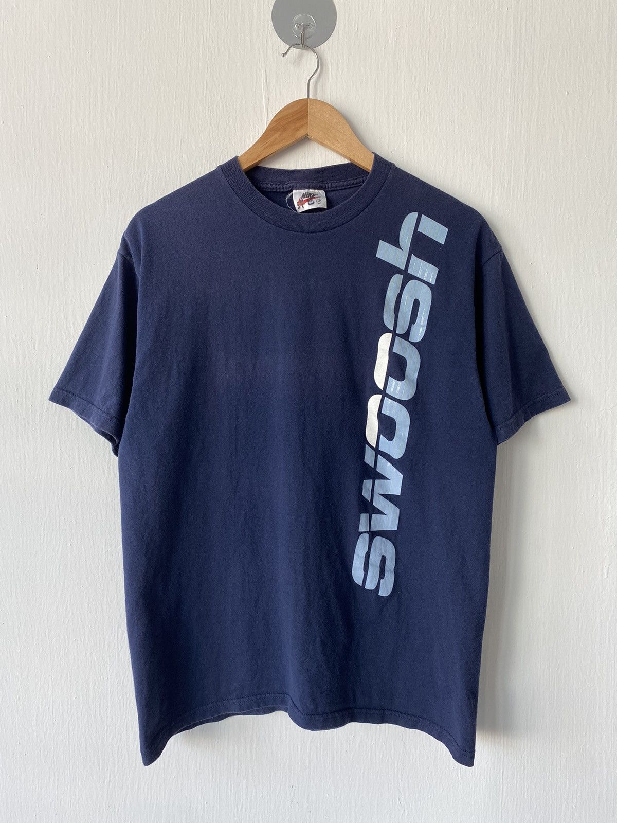 Nike × Vintage Vintage Nike Swoosh T-shirt Size US M / EU 48-50 / 2 - 1 Thumbnail