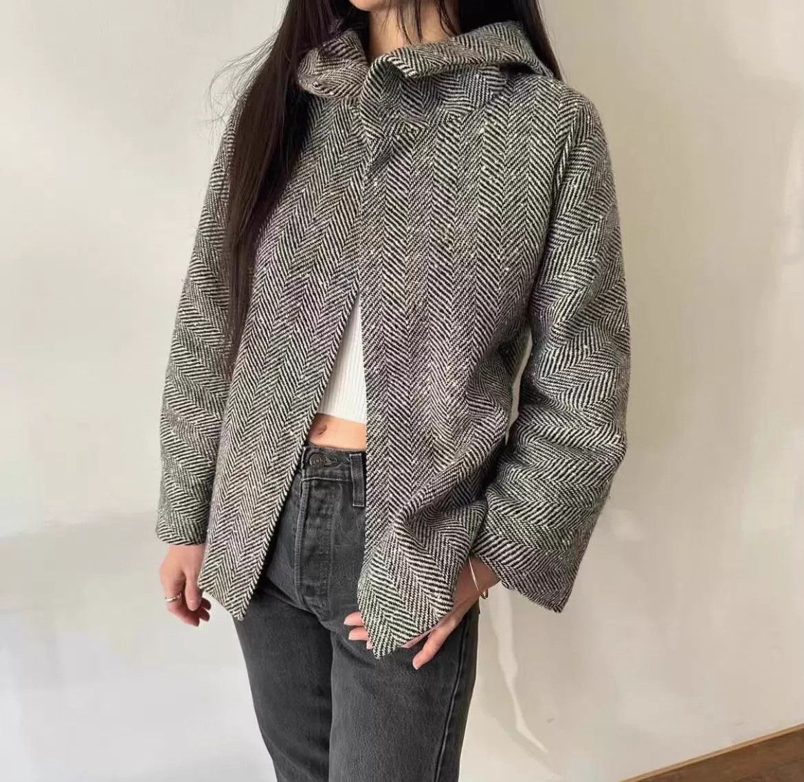 Yohji Yamamoto yohji yamamoto YS Wool Buttoned Collar Multi Cape4 Size S / US 4 / IT 40 - 8 Thumbnail