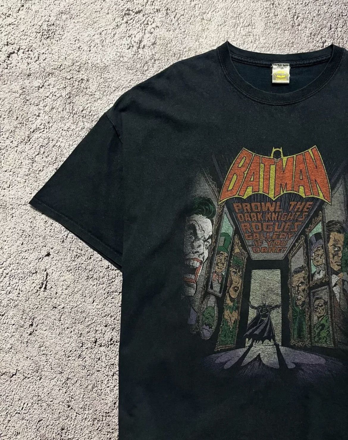 DC Comics × Unknown London × Vintage Vintage Batman Logo T-Shirt DC Comics Gotham Big Print Size US XXL / EU 58 / 5 - 2 Thumbnail