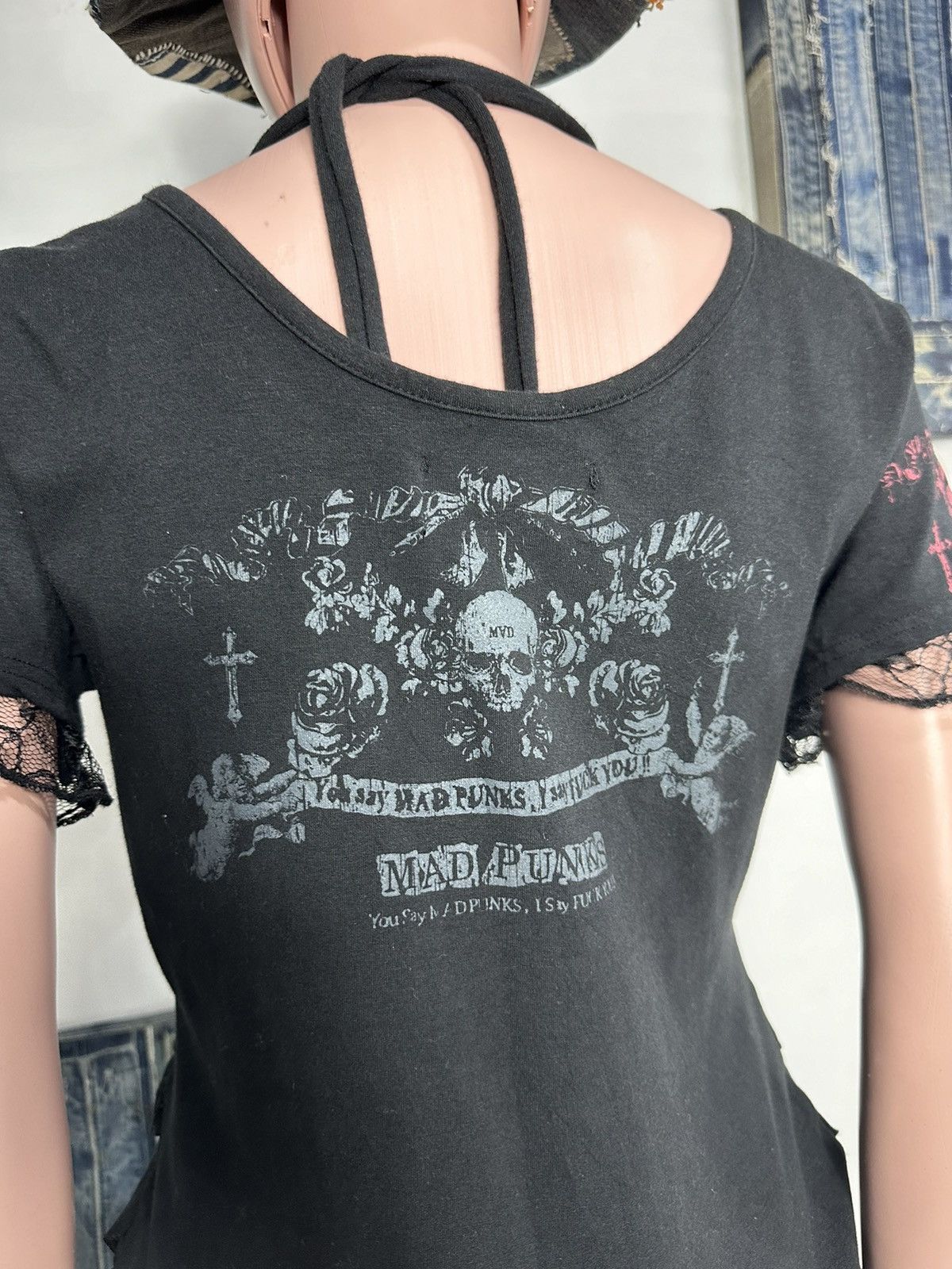 Japanese Brand Mad Punk Beautiful Rock Star Skull angel art Tshirt Size L / US 10 / IT 46 - 18 Thumbnail