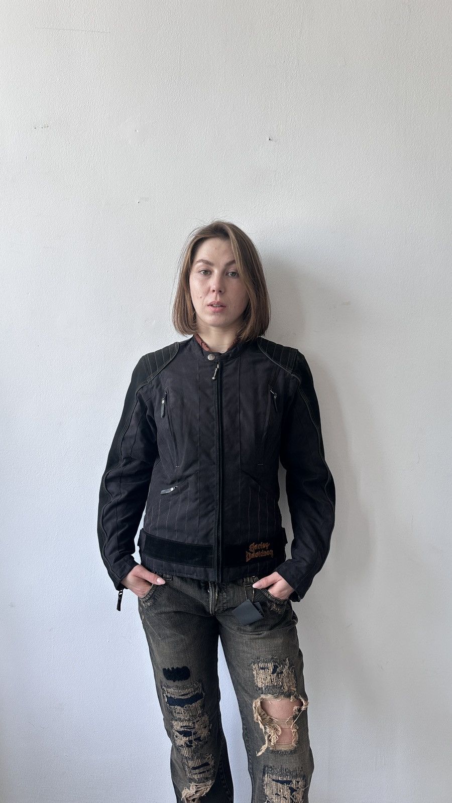 Harley Davidson Harley-Davidson Archival Moto Jacket Black/Copper Embroidery Size S / US 4 / IT 40 - 4 Thumbnail