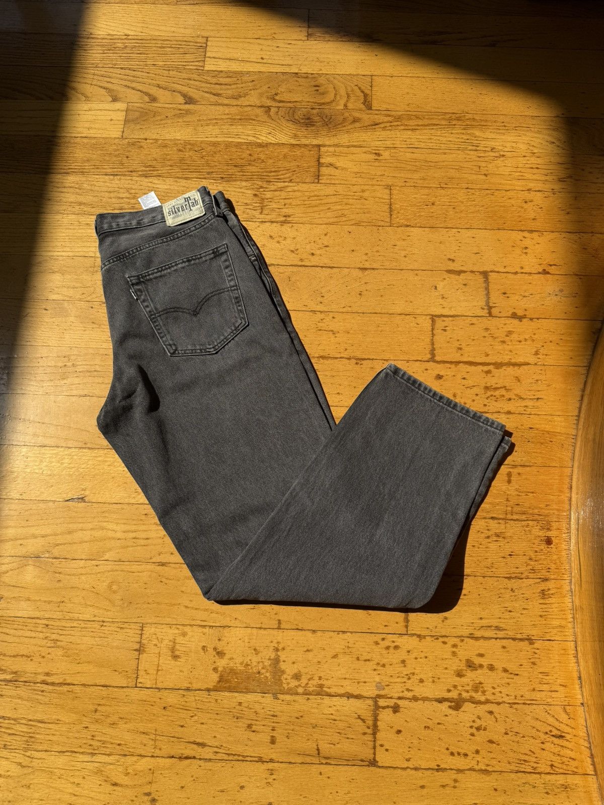 Levi's washed black levis silver tab loose fit jeans Size US 32 / EU 48 - 1 Thumbnail