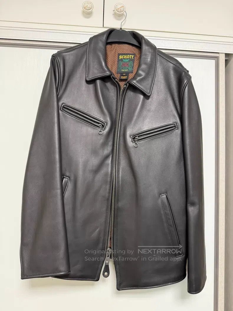 Schott Schott Men's leather jacket Size US M / EU 48-50 / 2 - 1 Thumbnail