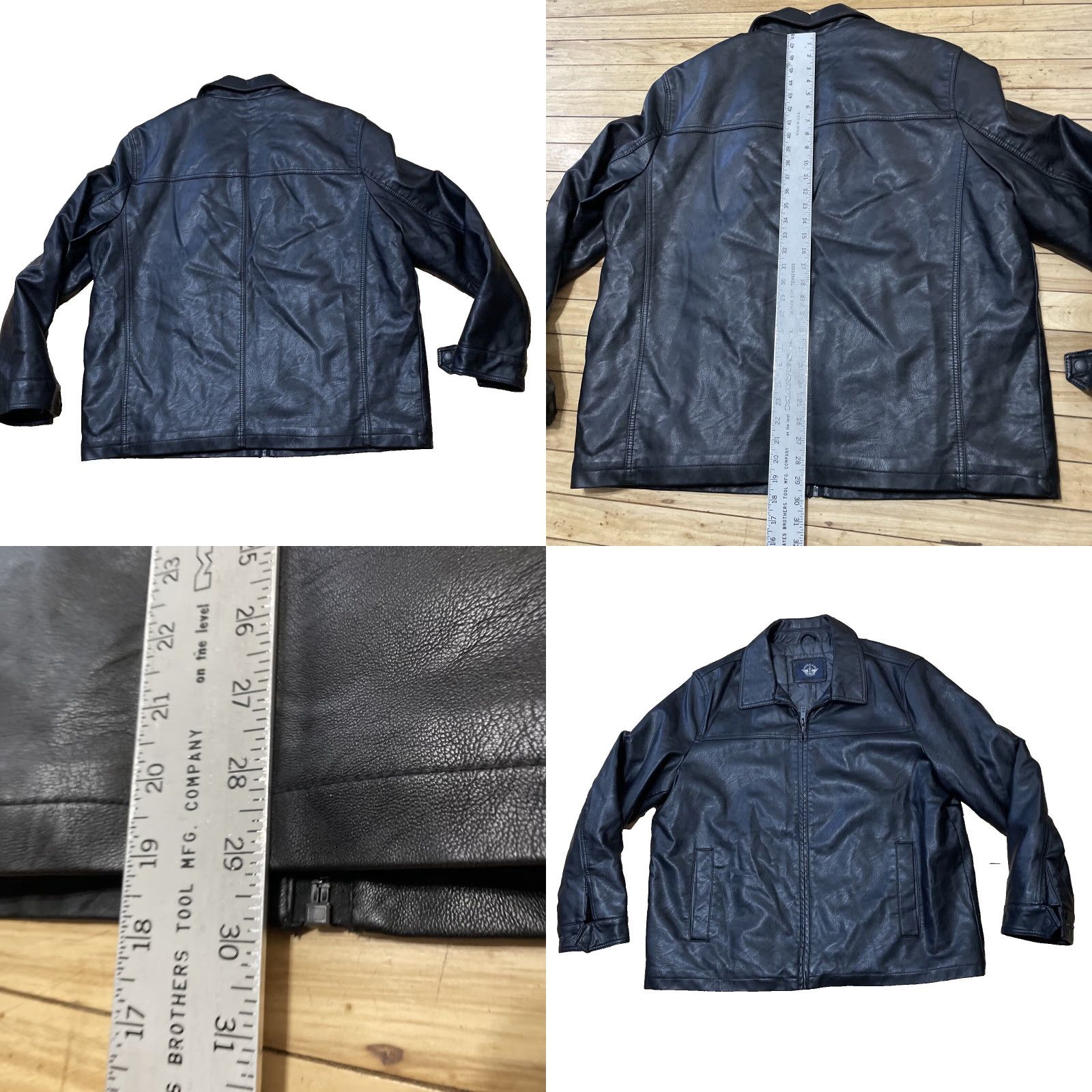 Dockers DOCKERS Jacket Bomber Jacket Men 2XL Black Lined Faux Leather Zip Herrington Coat XXL Size US XXL / EU 58 / 5 - 11 Thumbnail