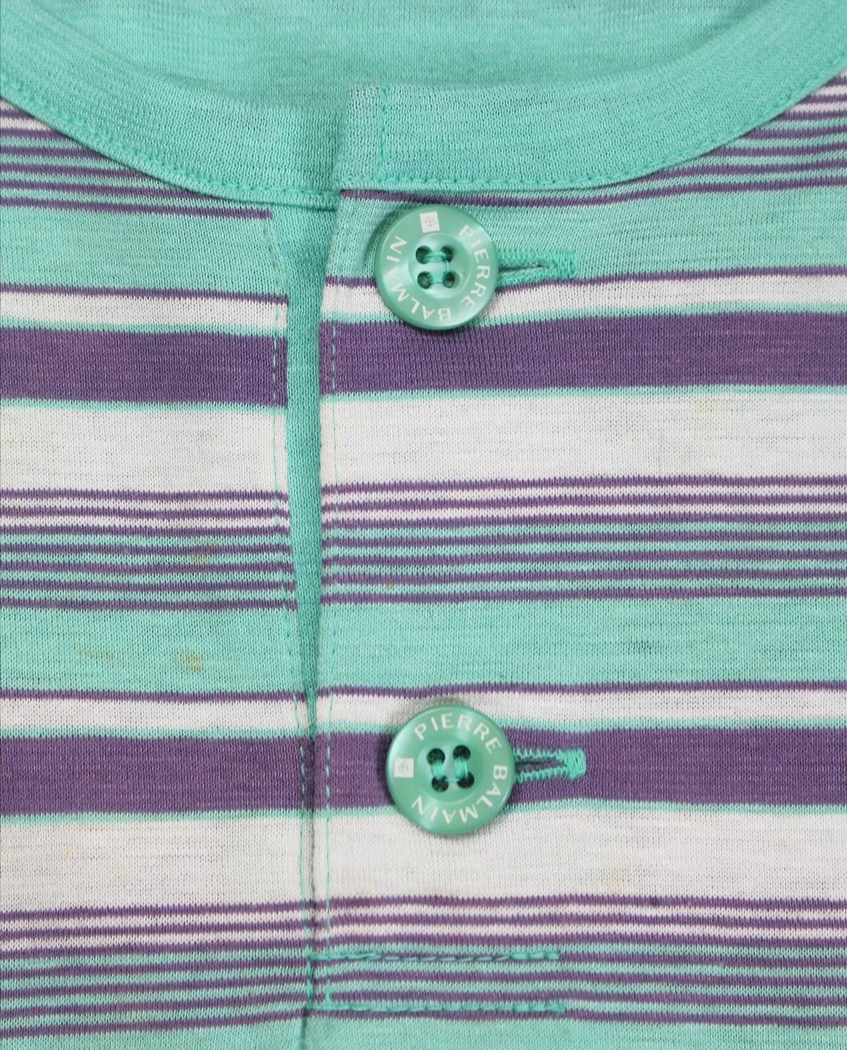 Pierre Balmain 90s PIERRE BALMAIN STRIPES HENLEY TEE Size US M / EU 48-50 / 2 - 3 Thumbnail