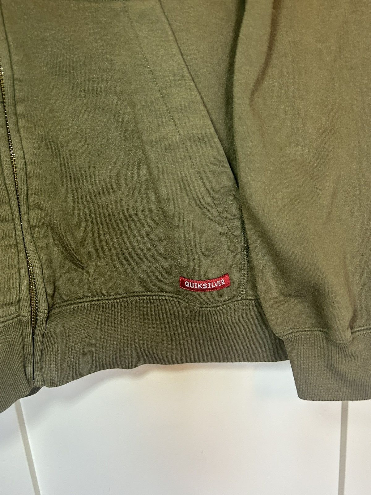 Quicksilver Vintage Quicksilver y2k distressed patch logo zip-up hoodie Size US XL / EU 56 / 4 - 7 Thumbnail