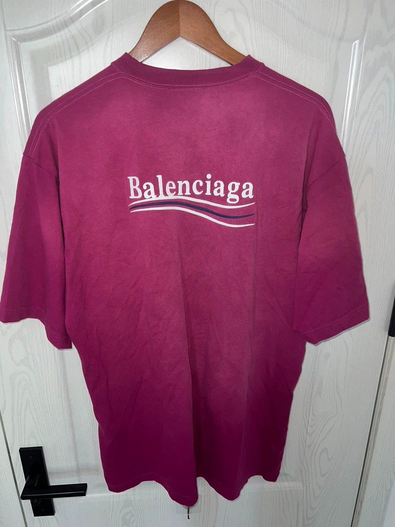 Balenciaga Balenciaga Pink cola classic Logo short sleeves Size US M / EU 48-50 / 2 - 6 Thumbnail