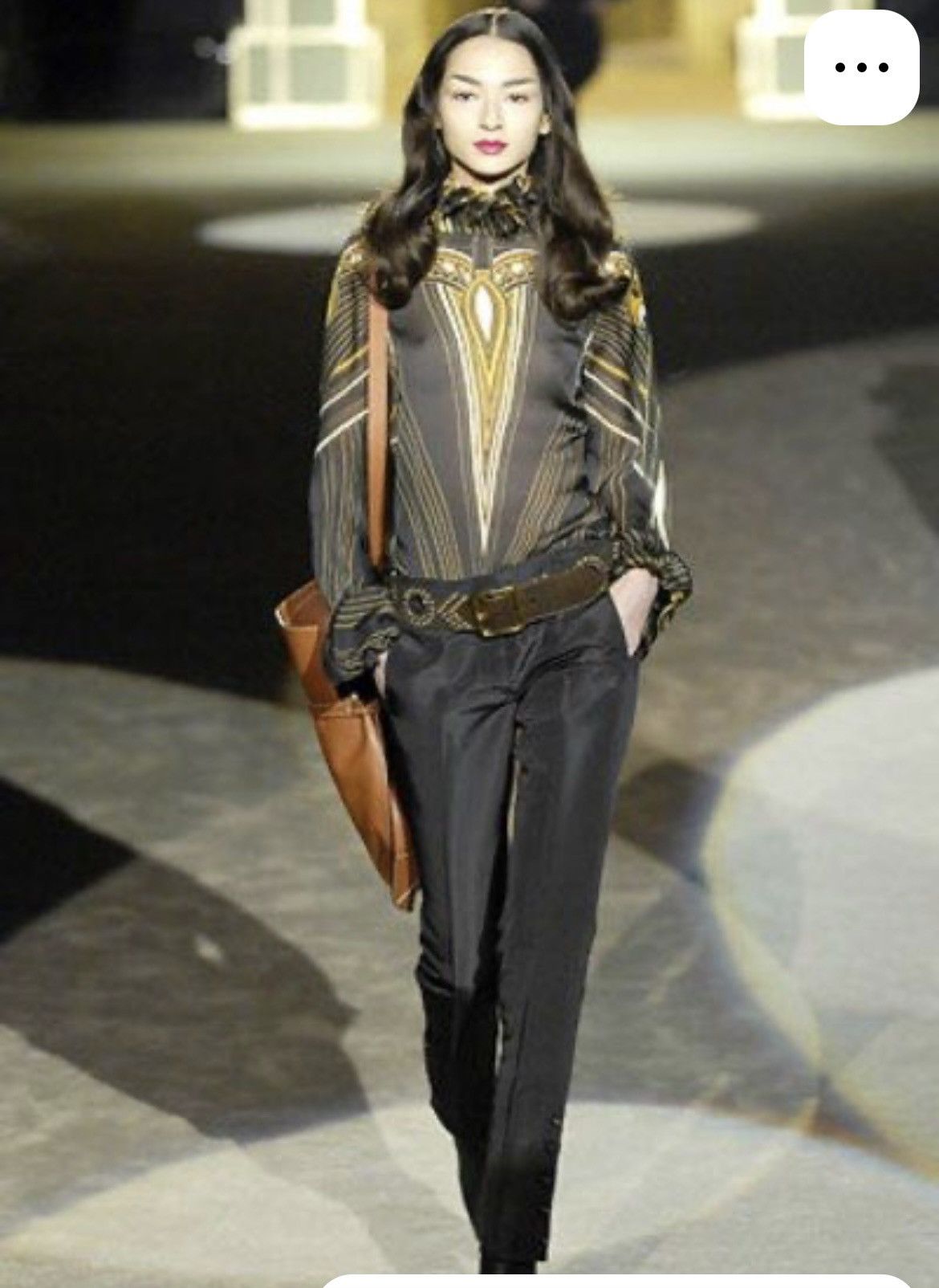 Roberto Cavalli Roberto Cavalli 2007 VOYAGE RUNWAY Collection Silk Blouse Size M / US 6-8 / IT 42-44 - 1 Thumbnail