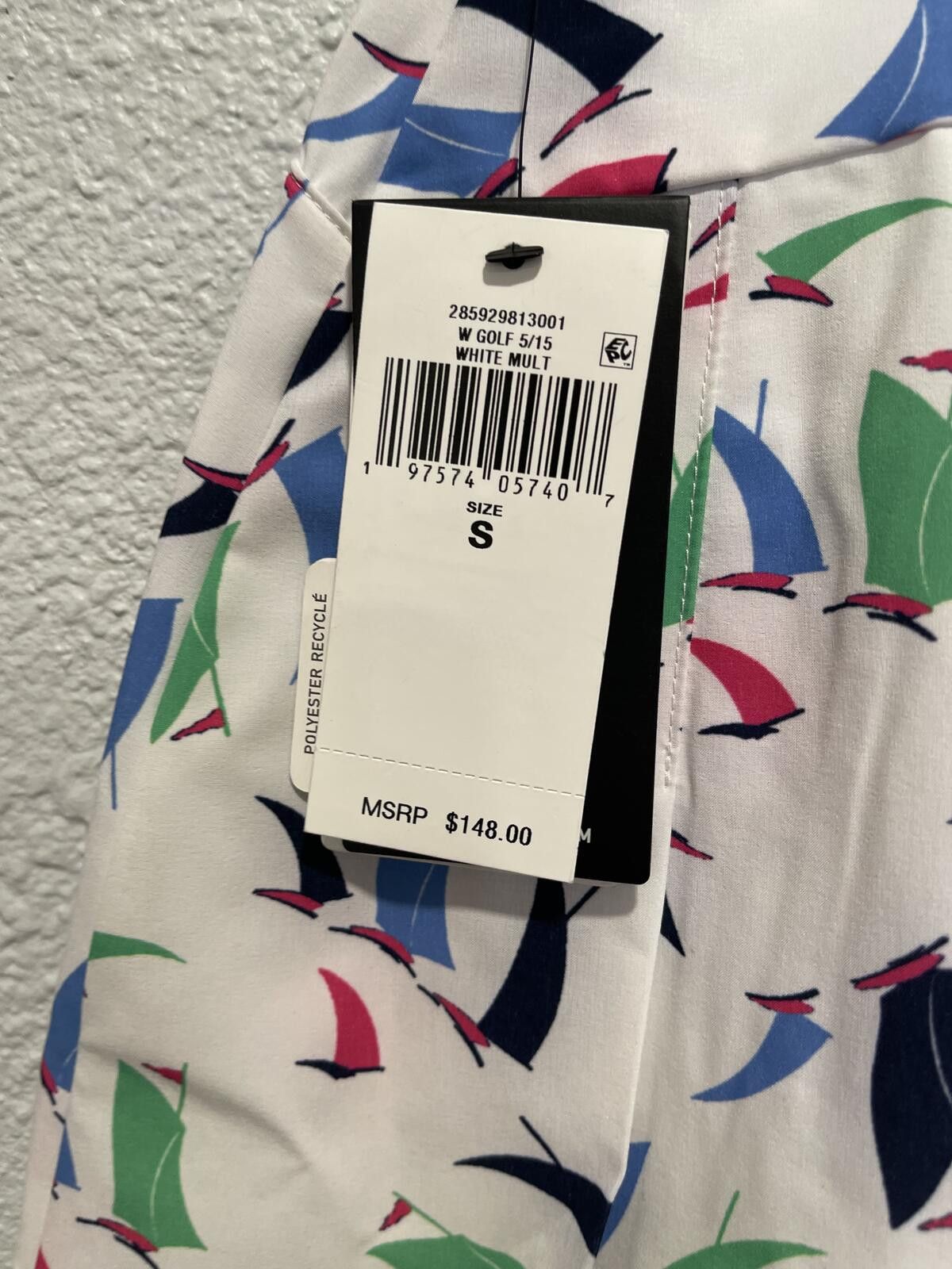 Nike Nike Women's Golf Skirt Size S White Multi Color Sailboat Size 28" / US 6 / IT 42 - 2 Thumbnail