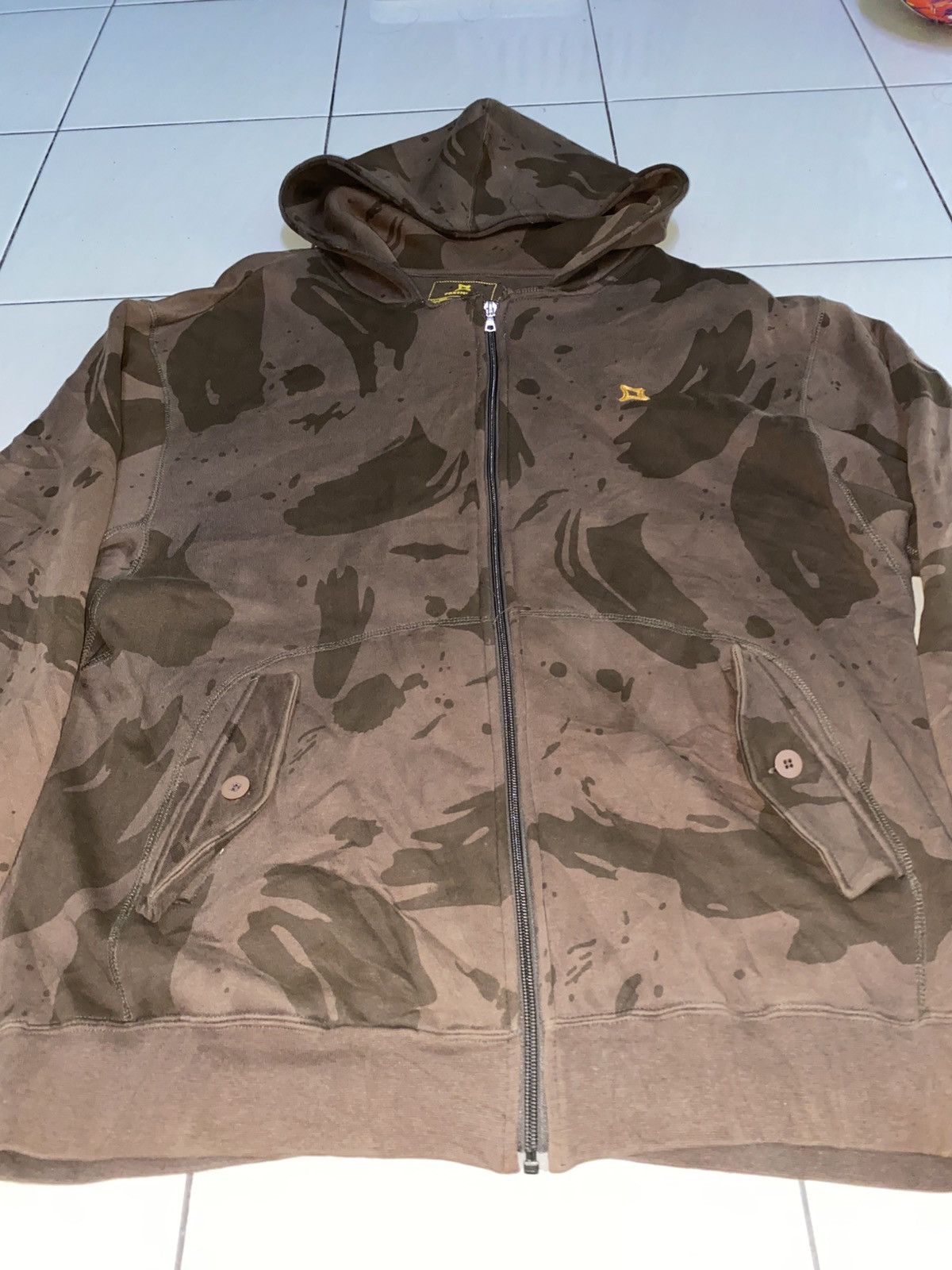 Freshjive × Vintage Freshhive Brown Camouflage Zipper Hoodie Size US L / EU 52-54 / 3 - 5 Thumbnail