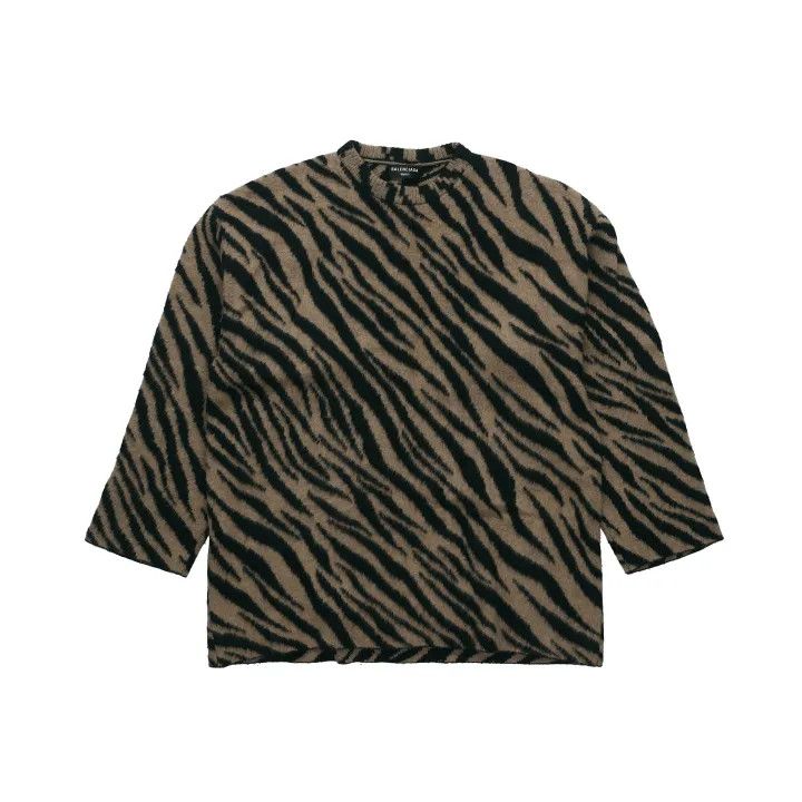Balenciaga Balenciaga Vintage Zebra Print Knit Sweater 0079 Size US XS / EU 42 / 0 - 1 Thumbnail