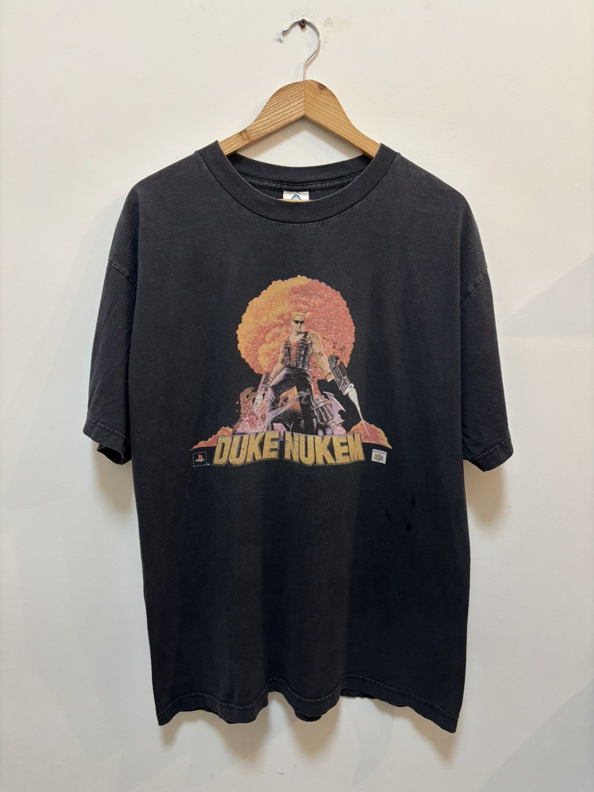 Vintage Vintage 1997 Duke Nukem 3D Playstation Nintendo Gaming Promo Size US XL / EU 56 / 4 - 1 Thumbnail