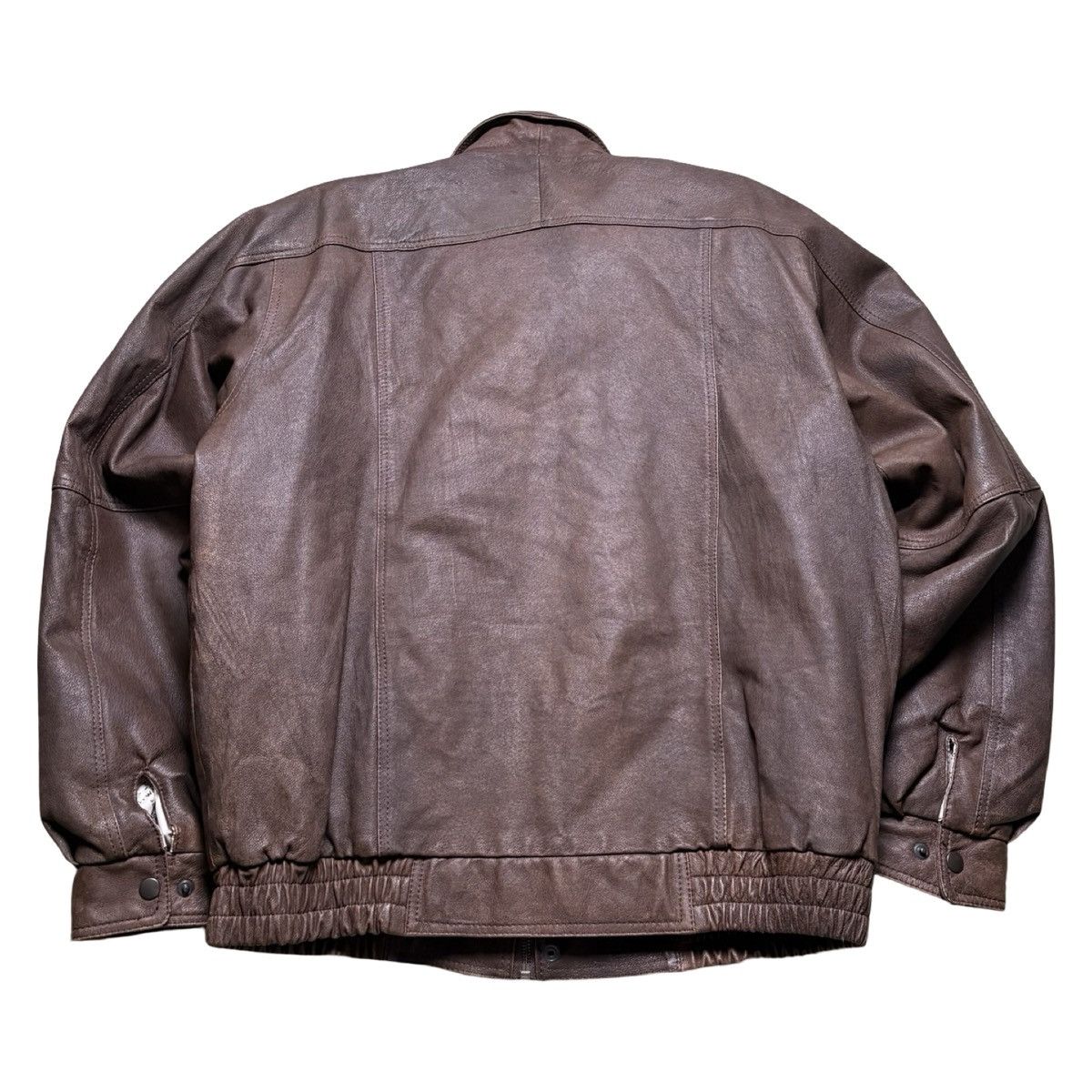 Other Vintage A-2 Brown Leather Bomber Jacket Flight L Size US L / EU 52-54 / 3 - 7 Thumbnail