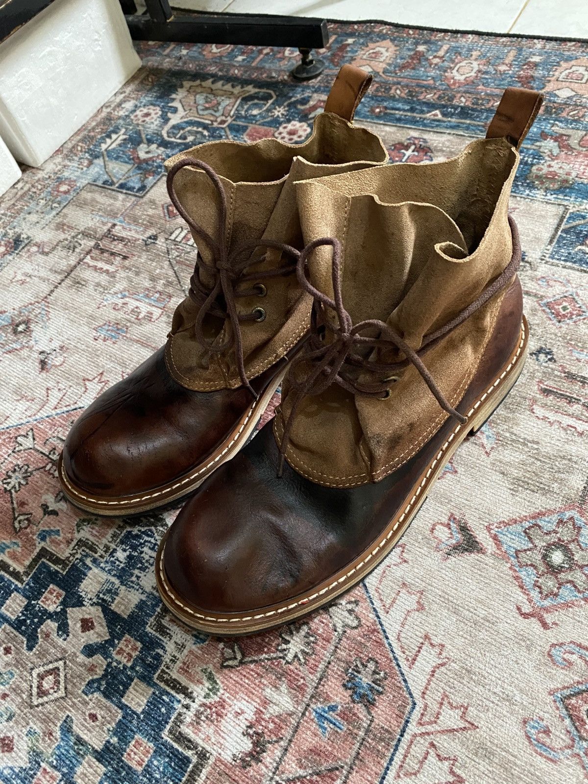 Vintage Vintage leather ankle boots Size US 8.5 / EU 41-42 - 1 Thumbnail