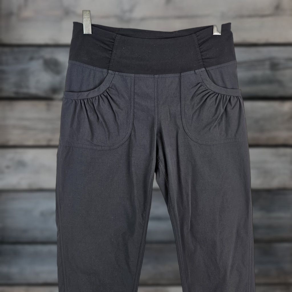 Prana Prana Women's Cropped Pants Small Black Solid Mid Rise Size 28" / US 6 / IT 42 - 1 Thumbnail