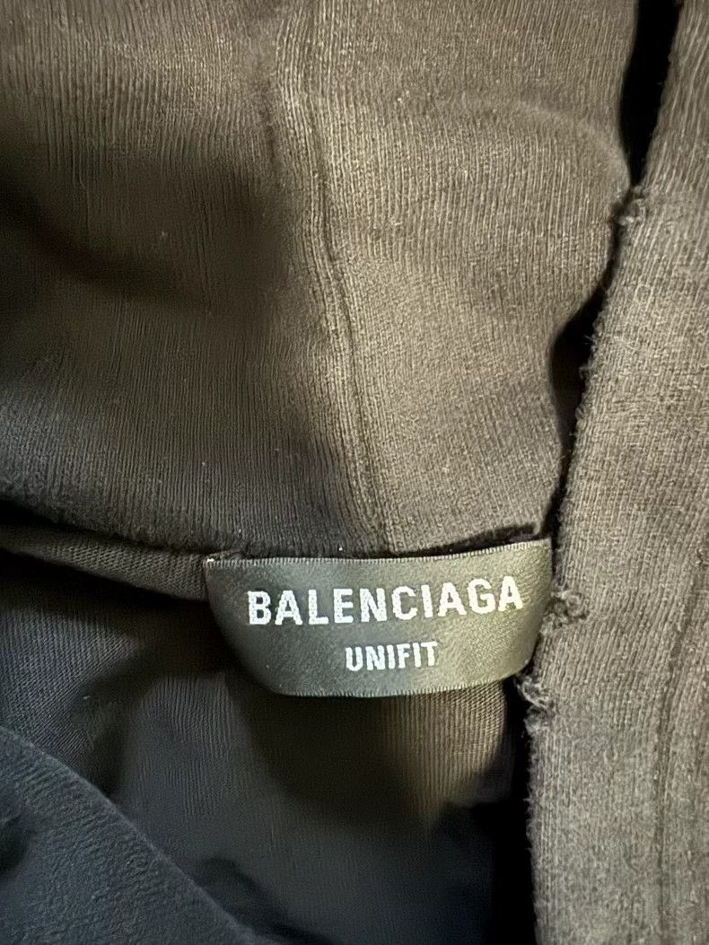 Balenciaga Balenciaga Black old hooded sweater with holes. Size US L / EU 52-54 / 3 - 3 Thumbnail