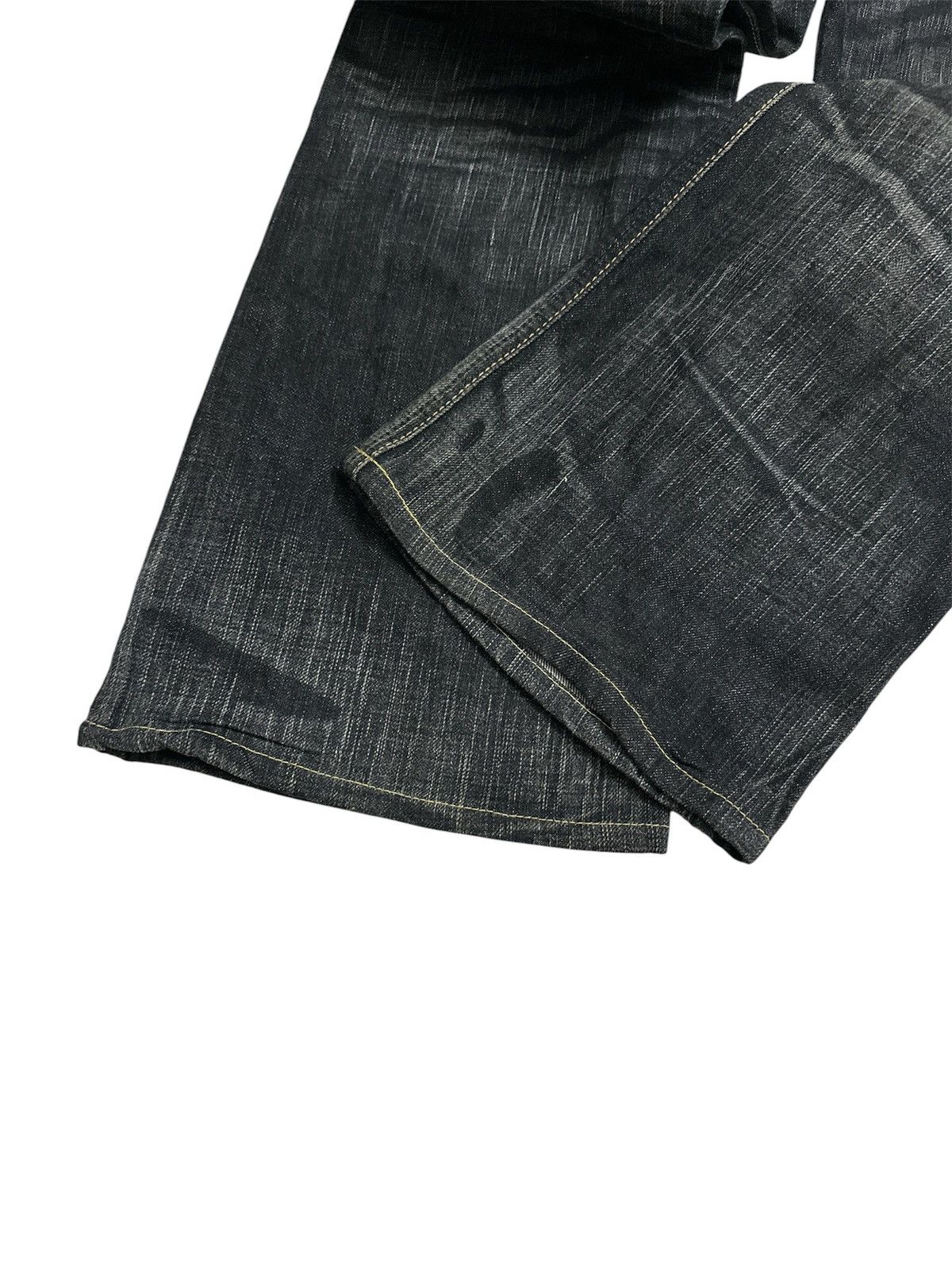 GOA 2000 Edwin 503 Flare Washed Clawmark Y2K Goa Lgb Style Jeans Size US 35 - 10 Thumbnail