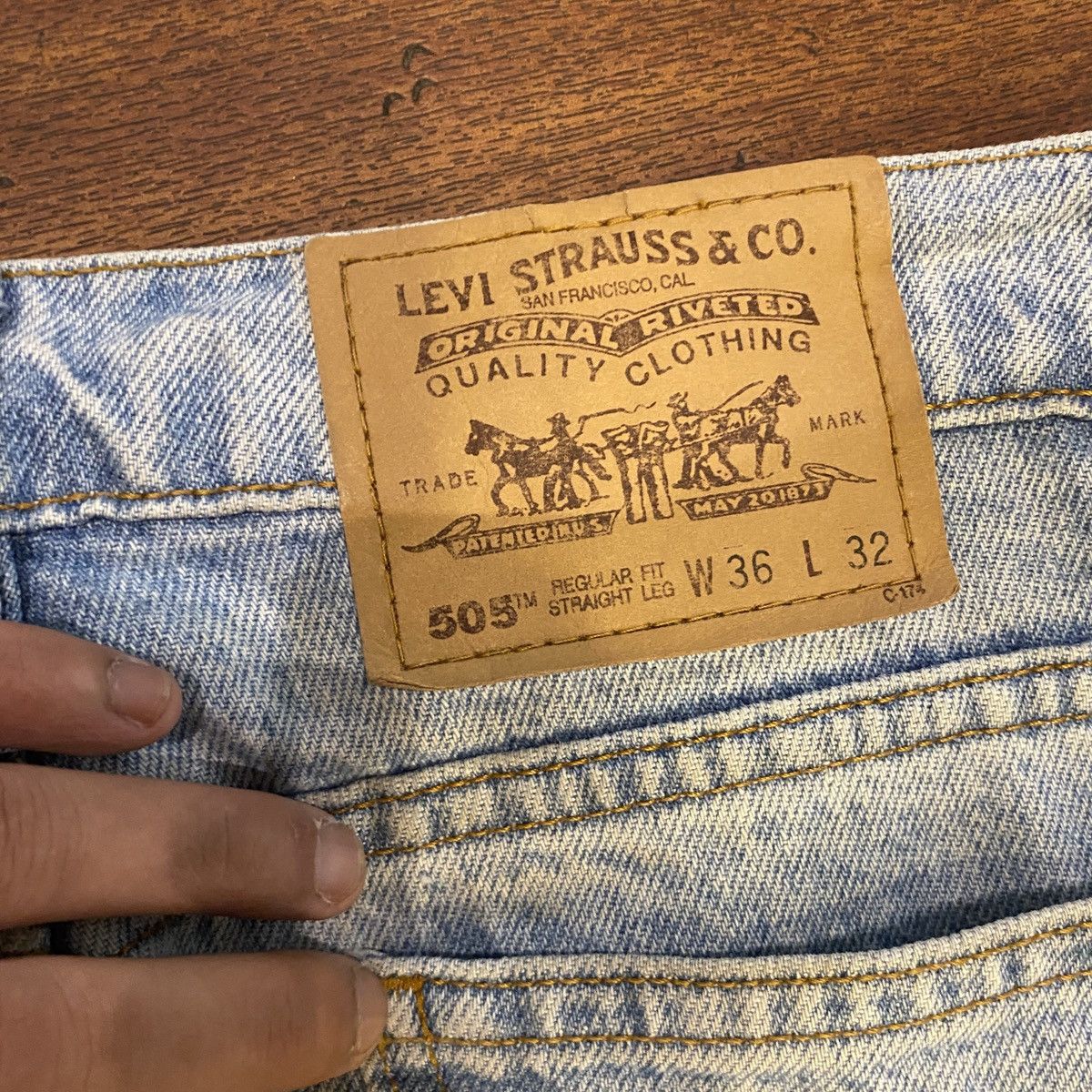 Levi's Made & Crafted Vintage Levis 505 Orange tab Size US 36 / EU 52 - 8 Thumbnail