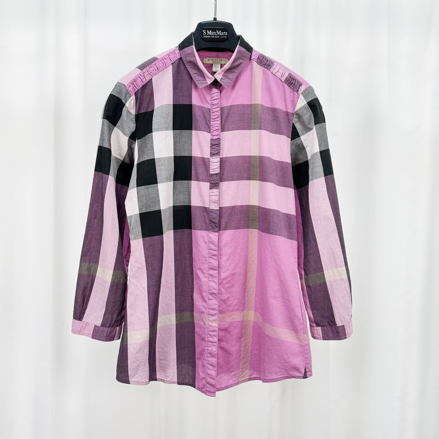 Burberry burberry pink classic check long sleeve shirt Size XS / US 0-2 / IT 36-38 - 1 Thumbnail