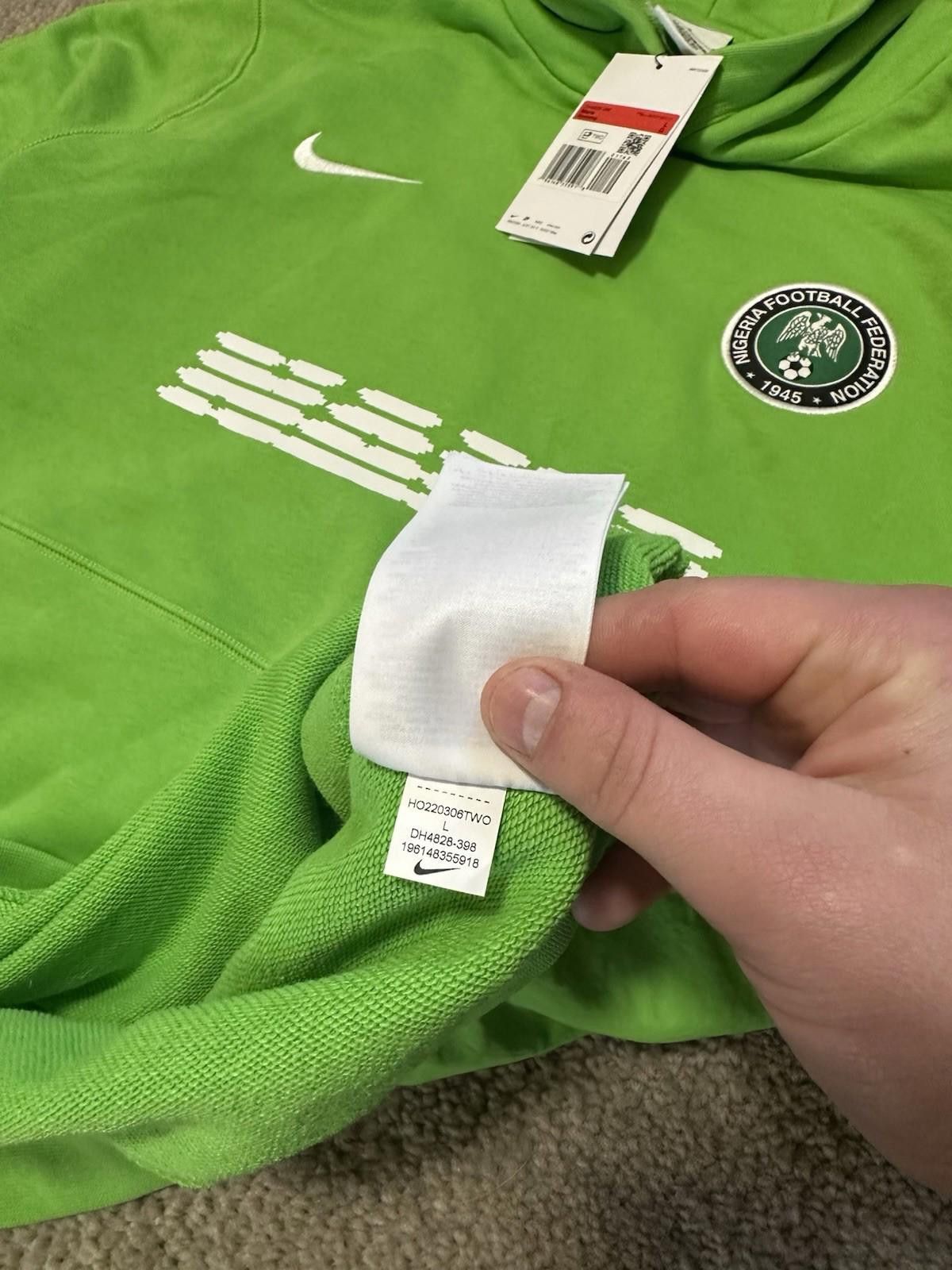 Nike NWT 2022-23 Nigeria Nike Terry Travel Hoodie Sz L Size US L / EU 52-54 / 3 - 10 Thumbnail