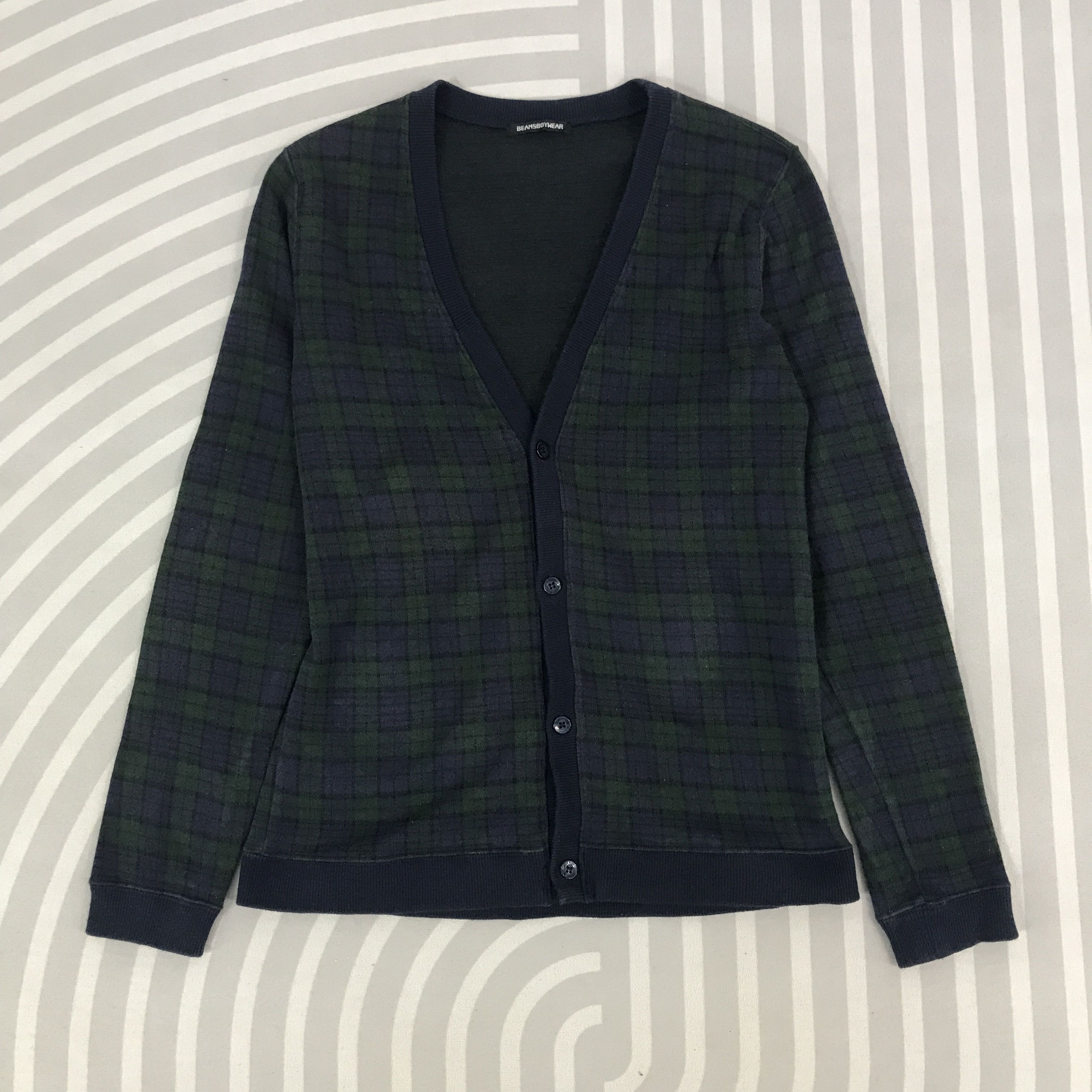 Beams Japan × Vintage Vintage Beams Boy Cardigan Tartan design Jacket Size US S / EU 44-46 / 1 - 1 Thumbnail