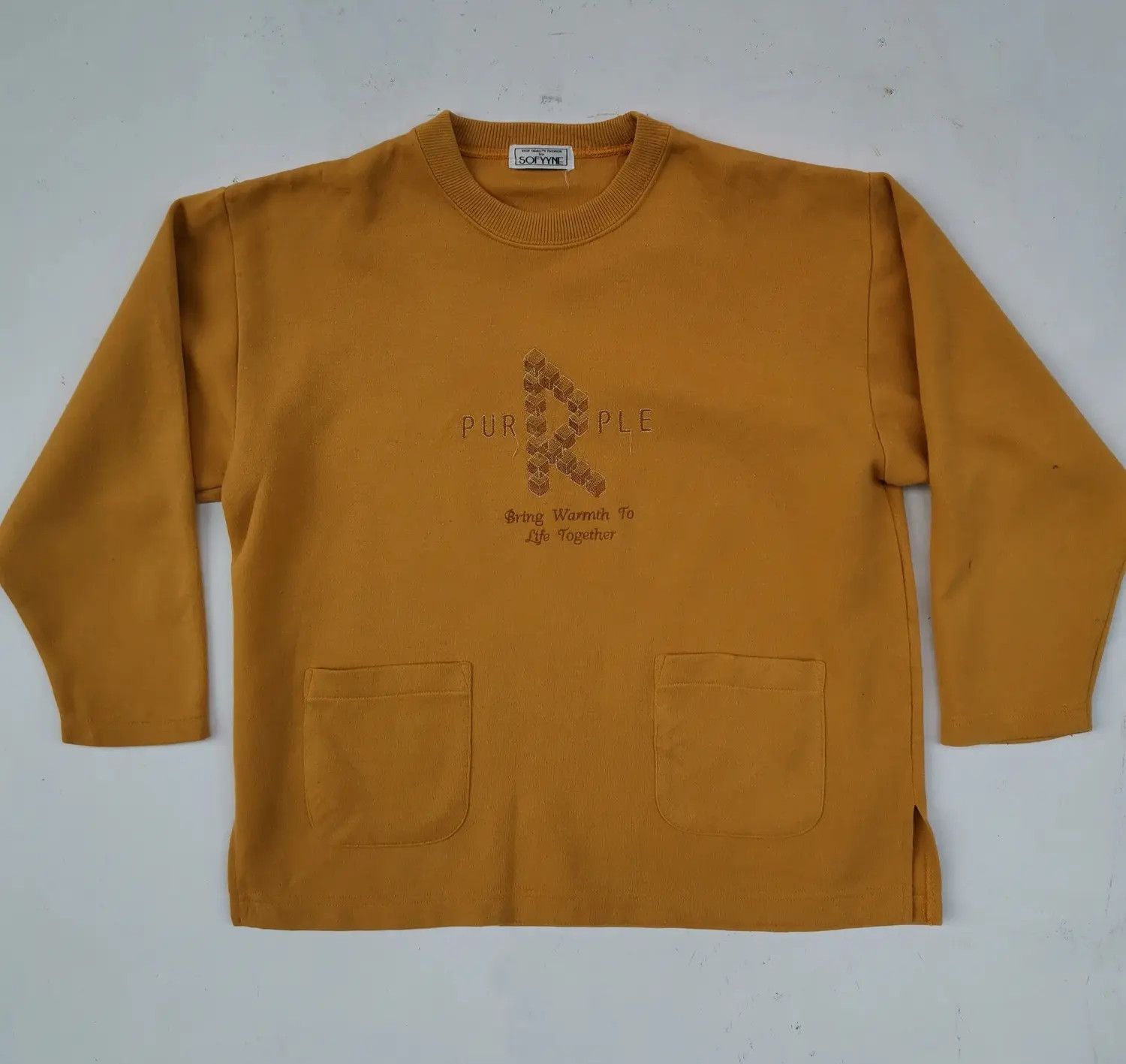 Japanese Brand × Purple Sofyyne Purple Big Logo Multipocket Sweatshirt Size US L / EU 52-54 / 3 - 1 Thumbnail