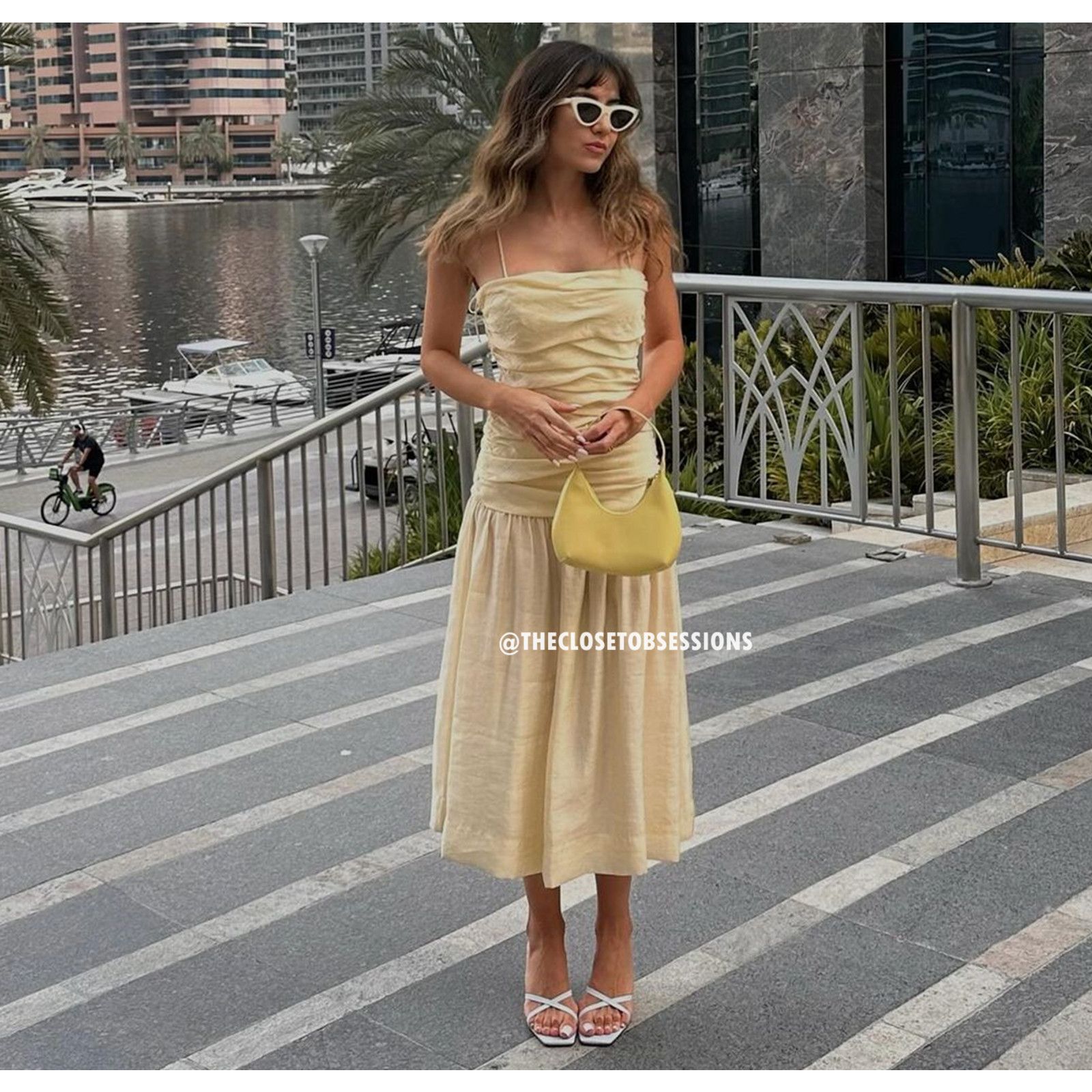 Zara ZARA BLOGGER FAVE!!! Ruched Midi Dress NWT Size L / US 10 / IT 46 - 17 Thumbnail