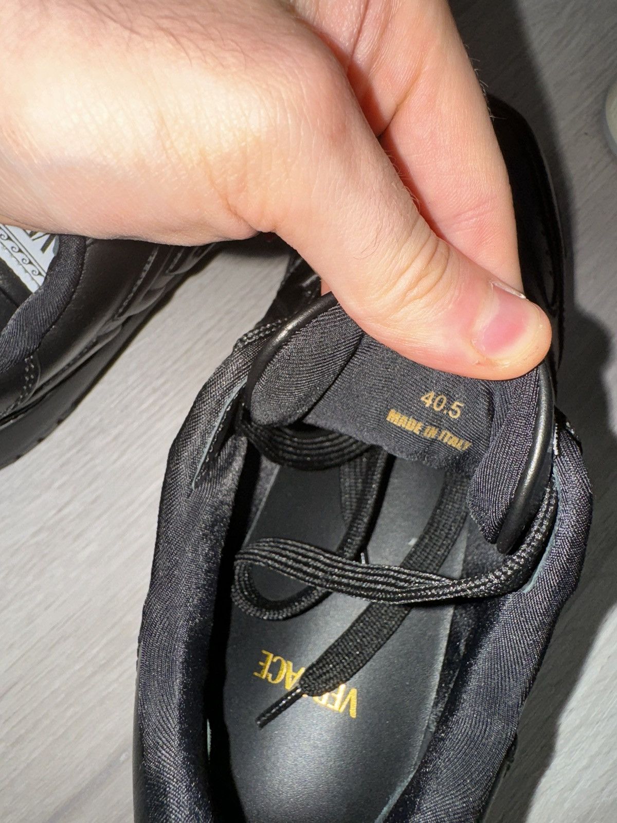 Versace Versace Black Odissea Sneakers Size US 8 / EU 41 - 8 Thumbnail