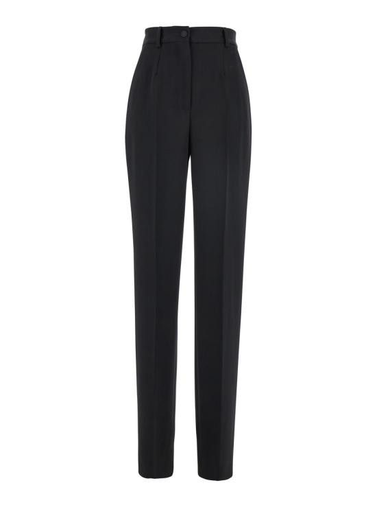 Dolce & Gabbana DOLCE & GABBANA Women Straight Pants FTC8ZTFU21EN000 Black Size 28" / US 6 / IT 42 - 1 Thumbnail