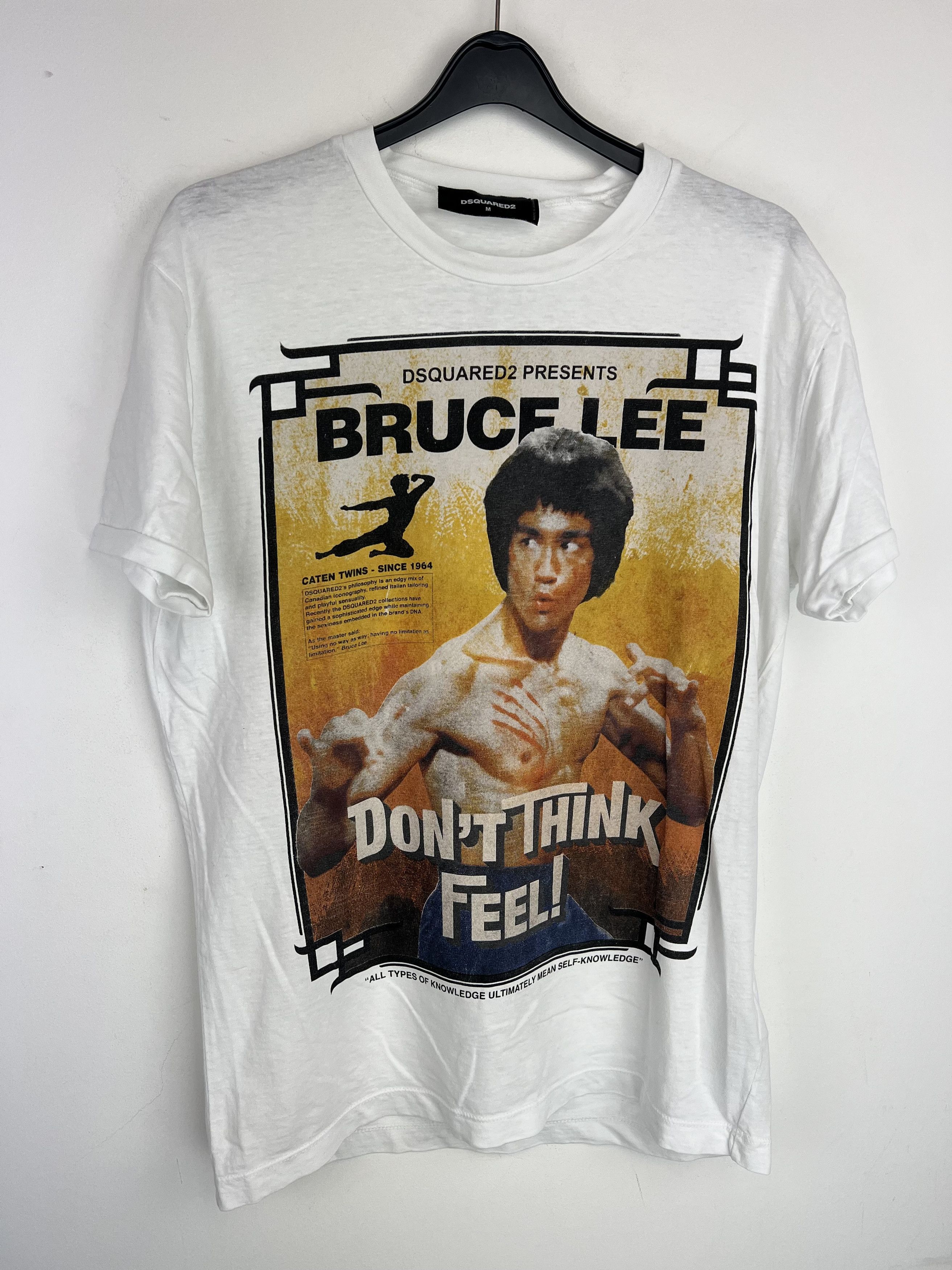 DSQUARED2 Slim Bruce Lee Printed Jersey T shirt M Short Sleeve T Shirts