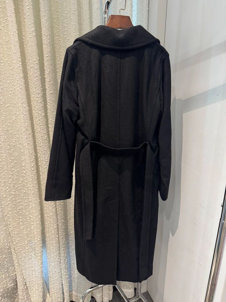 Max Mara Max Mara Camel Hair Water Ripple Black Long Coat Size M / US 6-8 / IT 42-44 - 5 Thumbnail