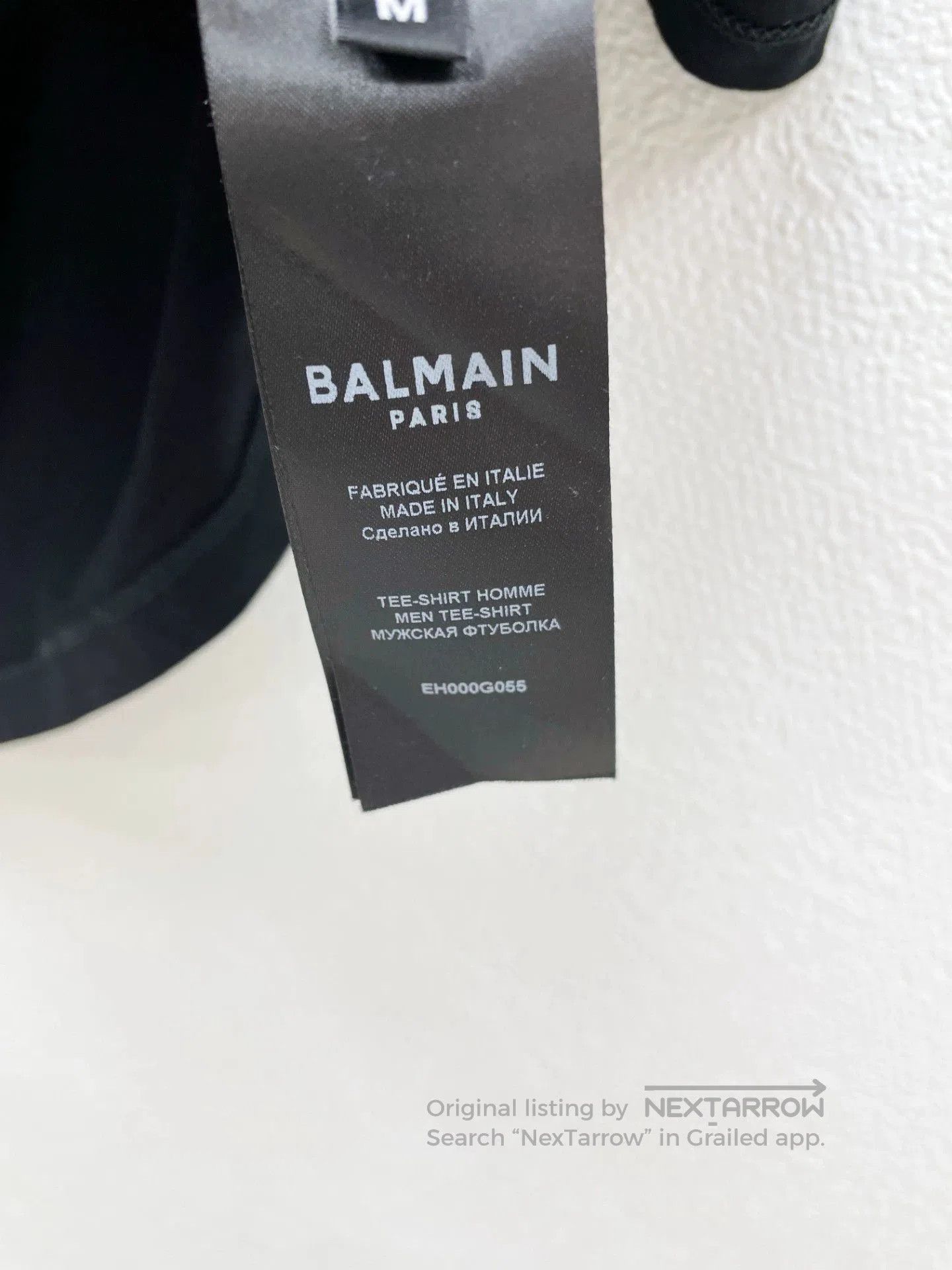 Balmain BALMAIN Cotton Oversized Short Sleeve T-shirt. Size US XL / EU 56 / 4 - 6 Thumbnail