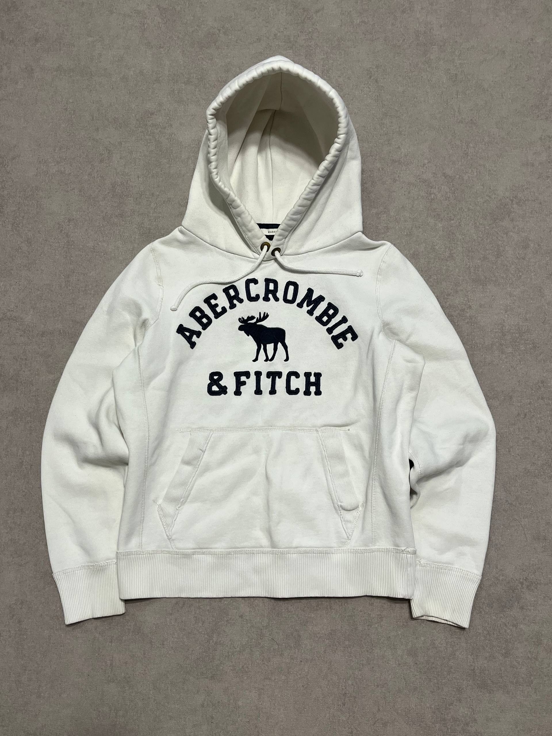 Abercrombie & Fitch Abercrombie & Fitch Womens White Hoodie Vintage Size M Size M / US 6-8 / IT 42-44 - 1 Thumbnail